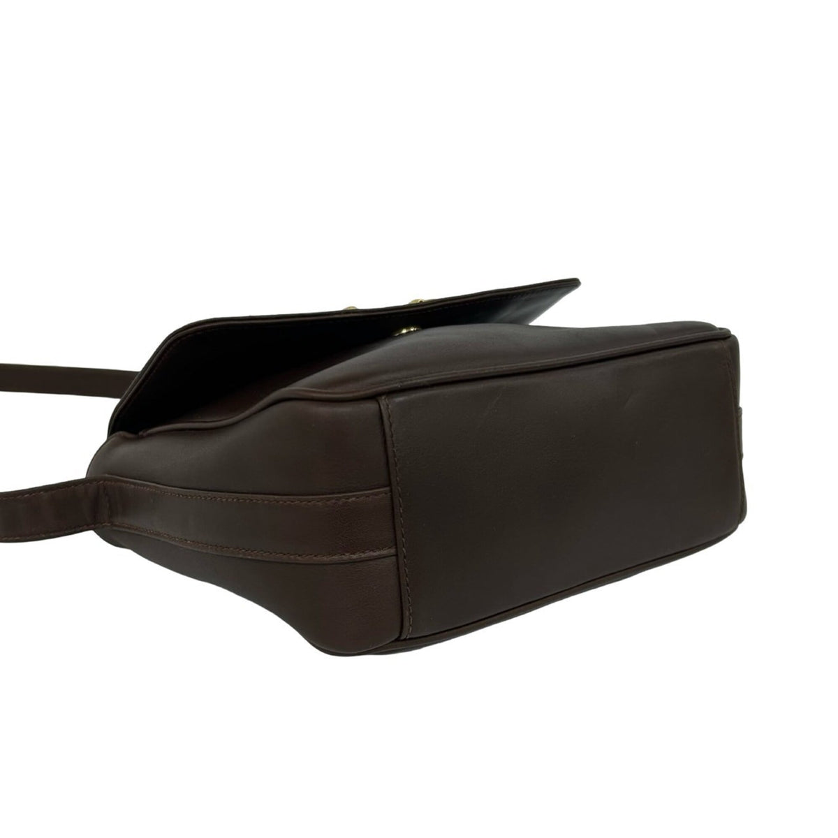Gucci Brown Leather Pochette Shoulder Bag (Pre-Owned)