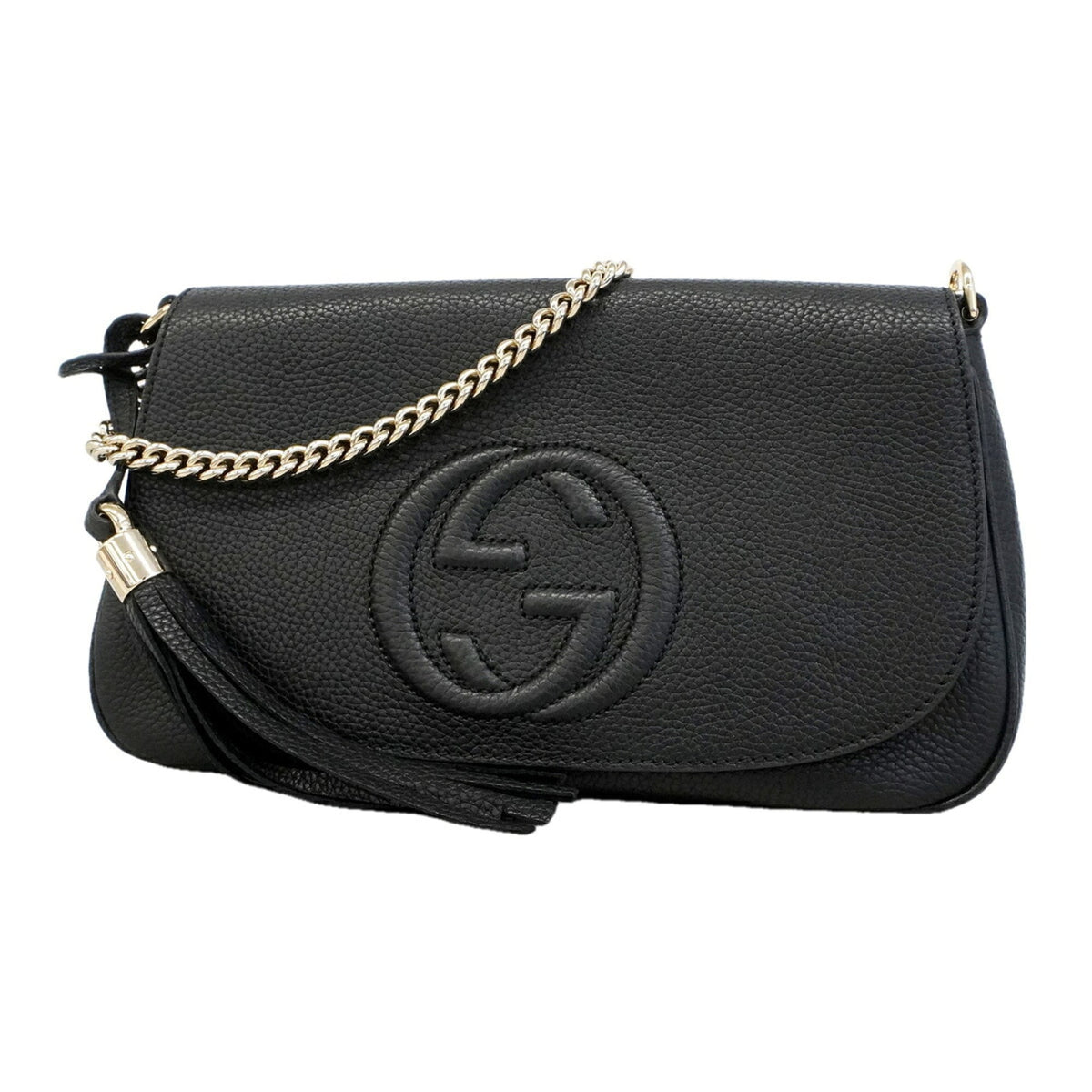 Gucci Black Leather Shoulder Bag (Pre-Owned)