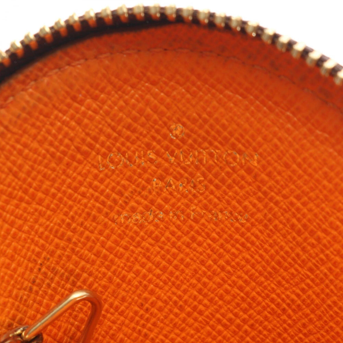 Louis Vuitton Brown Multi-Color Orange Leather Pvc Coin Purse/Coin Case (Pre-Owned)