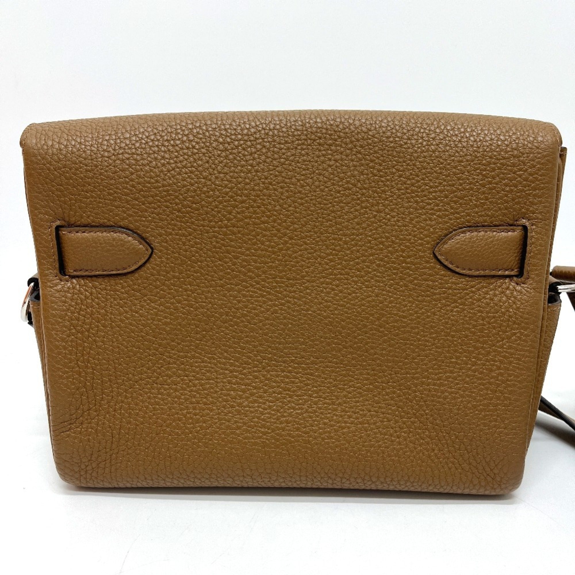 Hermes Kelly Brown Togo Leather Handbag Shoulder Bag (Pre-Owned)