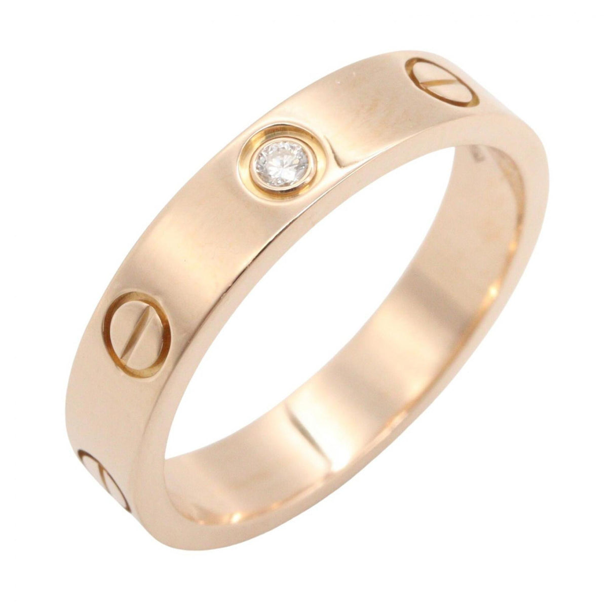 Cartier Gold Clear Pink Gold (18K) Band Ring (Pre-Owned)