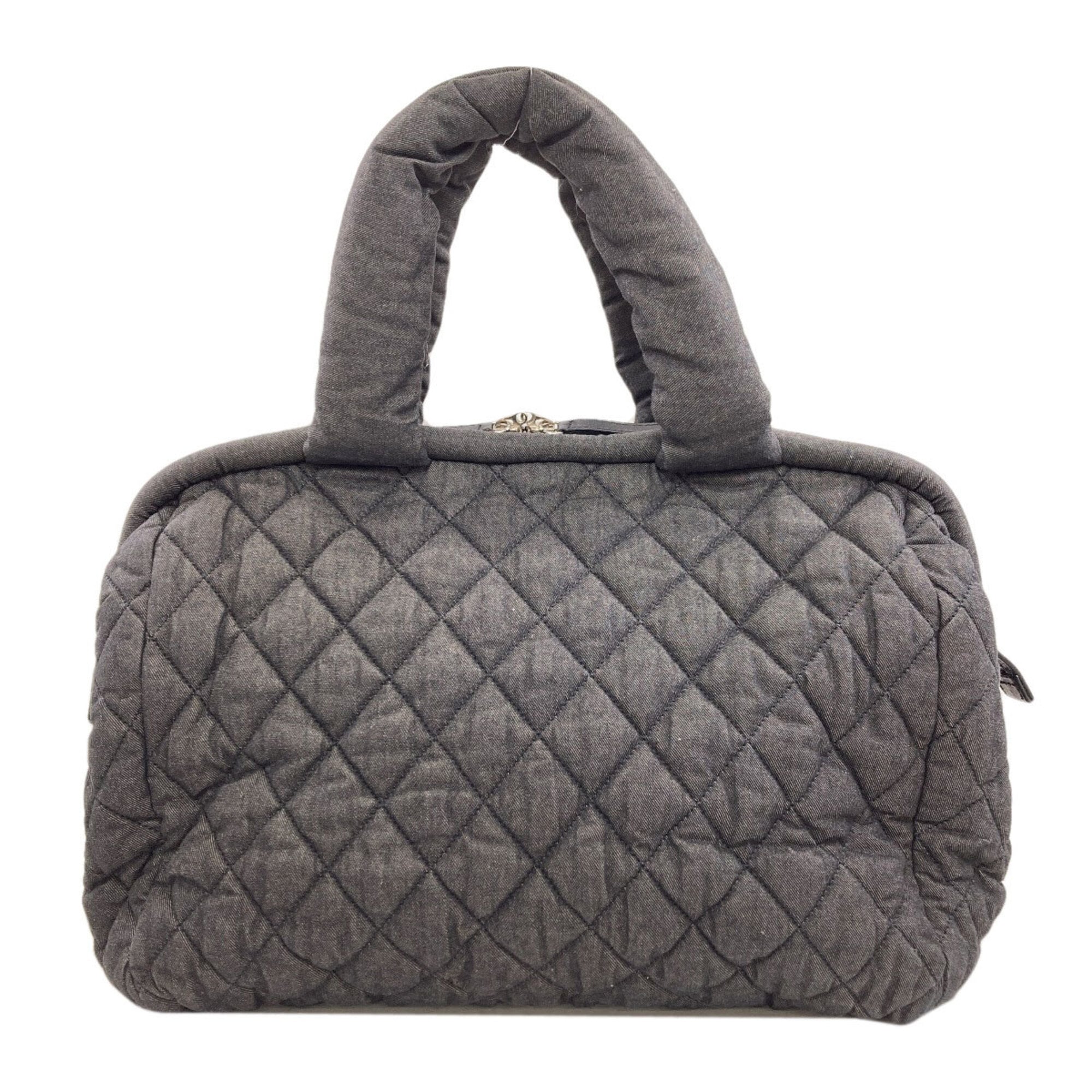 Chanel Denim Gray Denim Tote Bag (Pre-Owned)