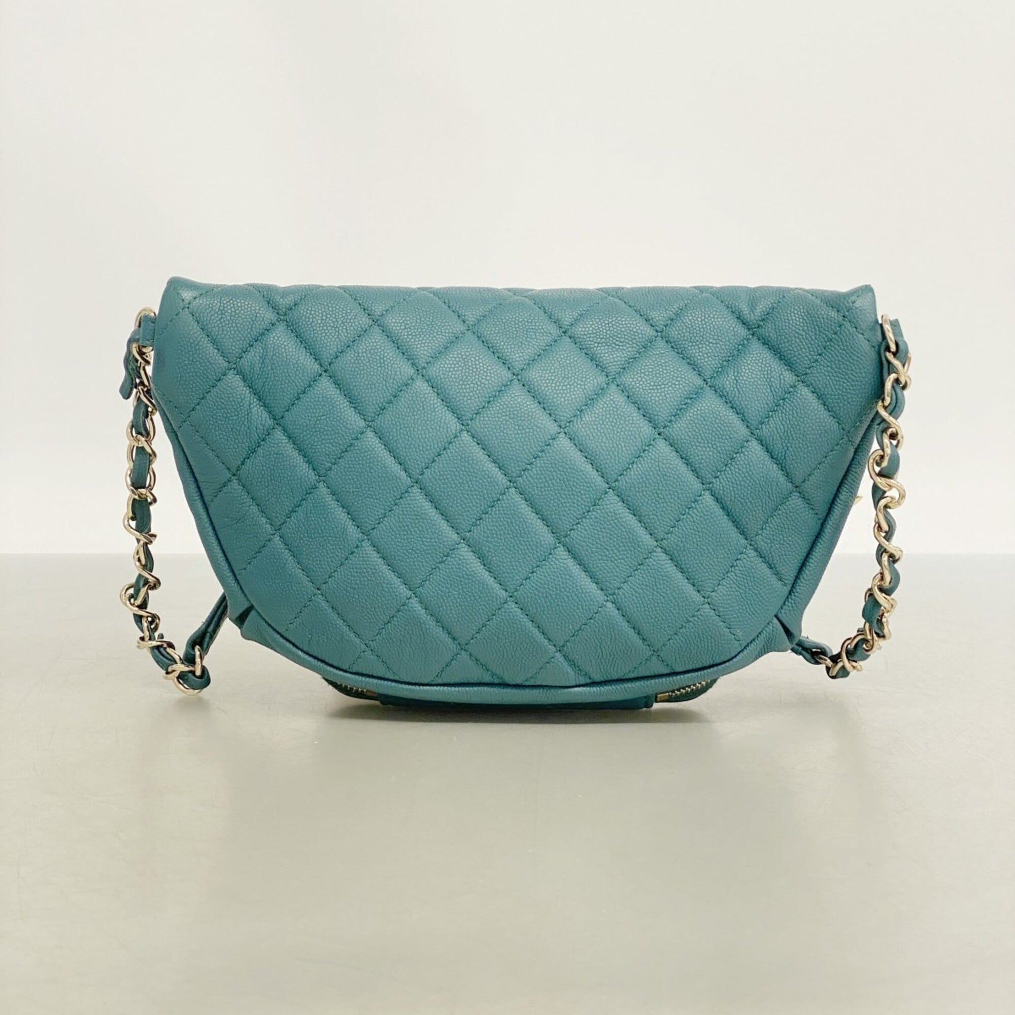 Chanel Green Grained Calfskin Fanny Pack (Pre-Owned)