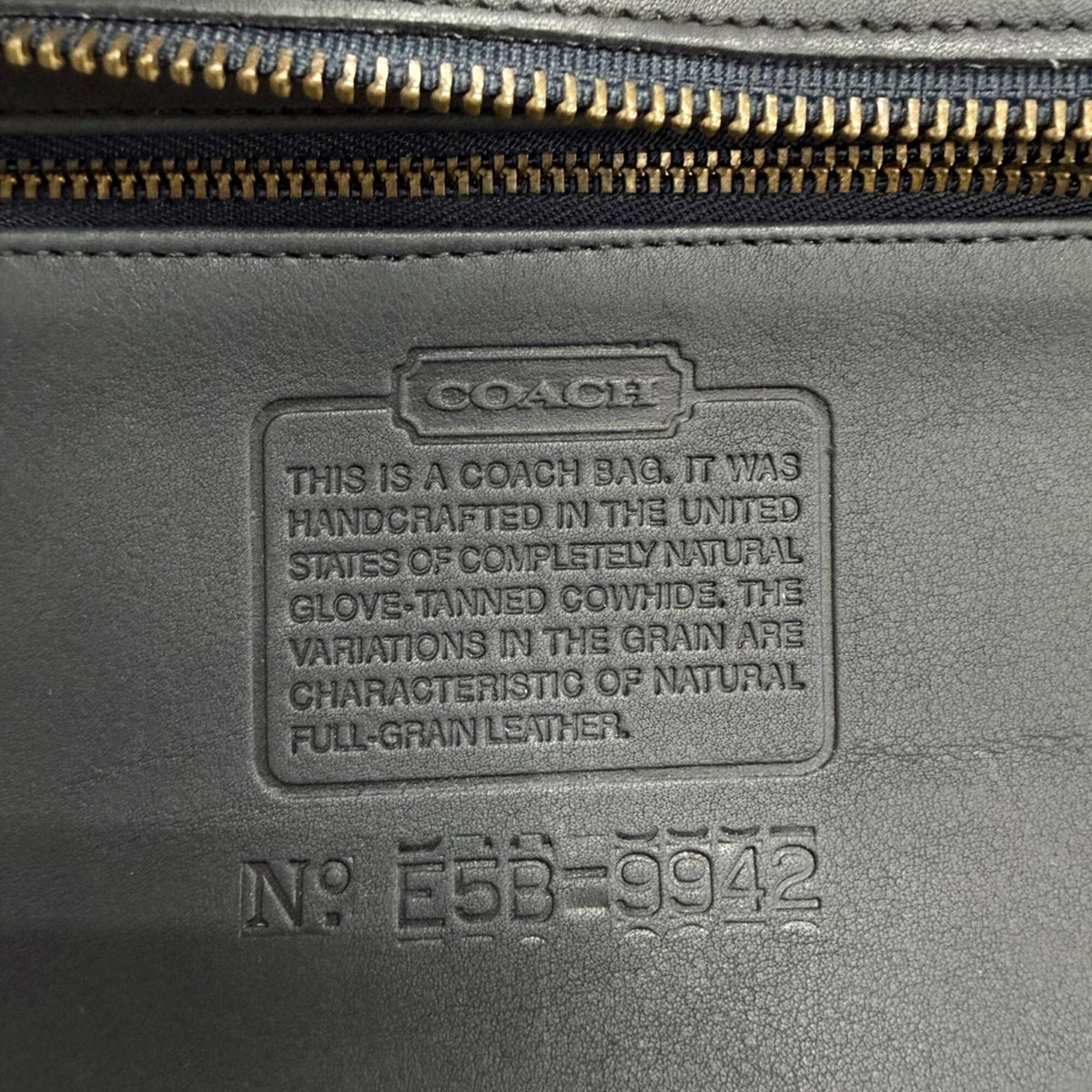 Coach Black Leather Handbag Shoulder Bag (Pre-Owned)