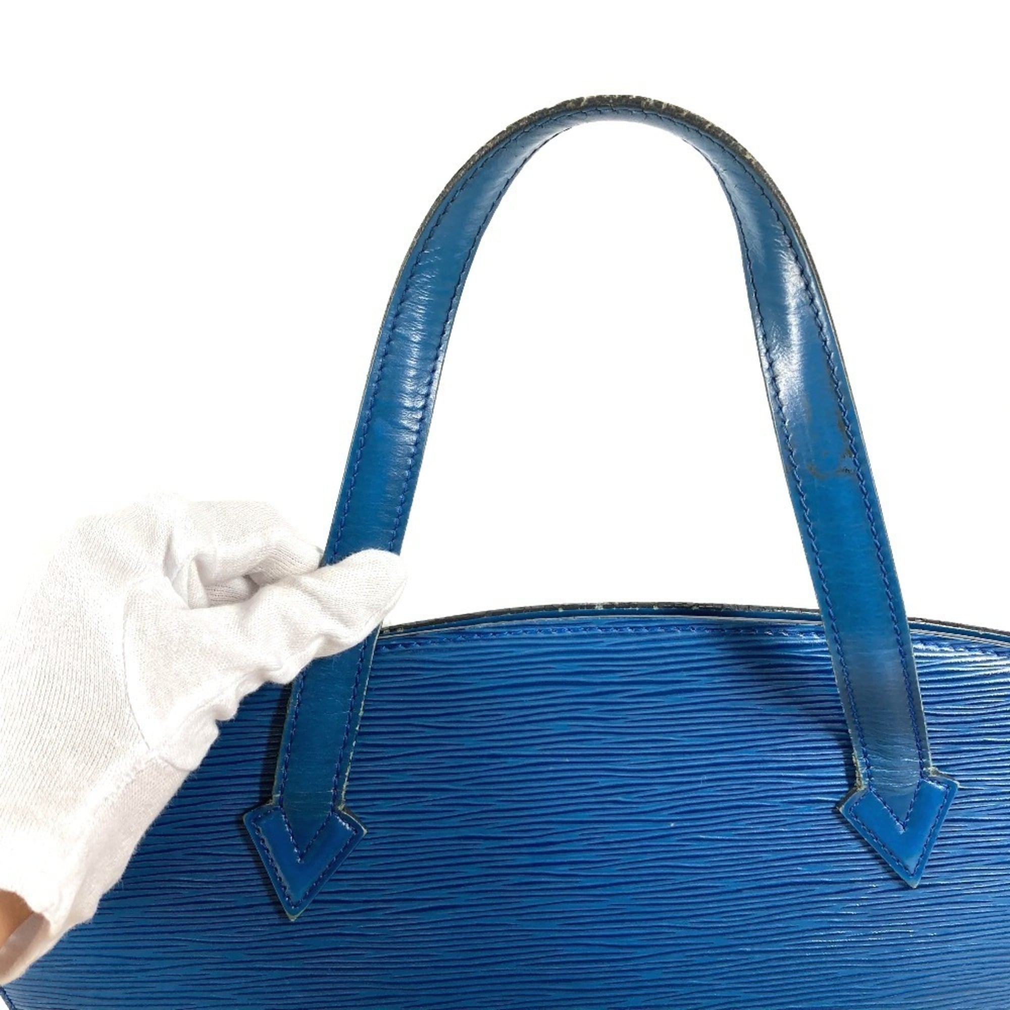 Louis Vuitton Blue Toledo Blue Epi Leather Shoulder Bag Tote Bag (Pre-Owned)
