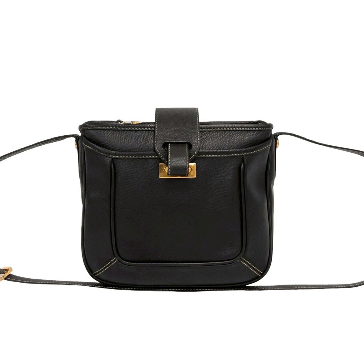Loewe Black Leather Pochette Shoulder Bag (Pre-Owned)