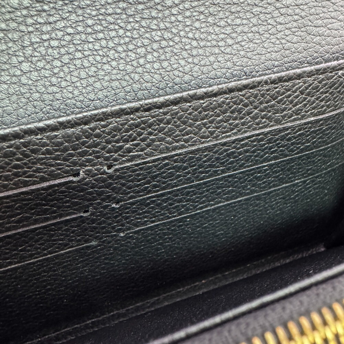 Louis Vuitton Monogram Empreinte Black Noir Leather Long Wallet (Bi-Fold) (Pre-Owned)