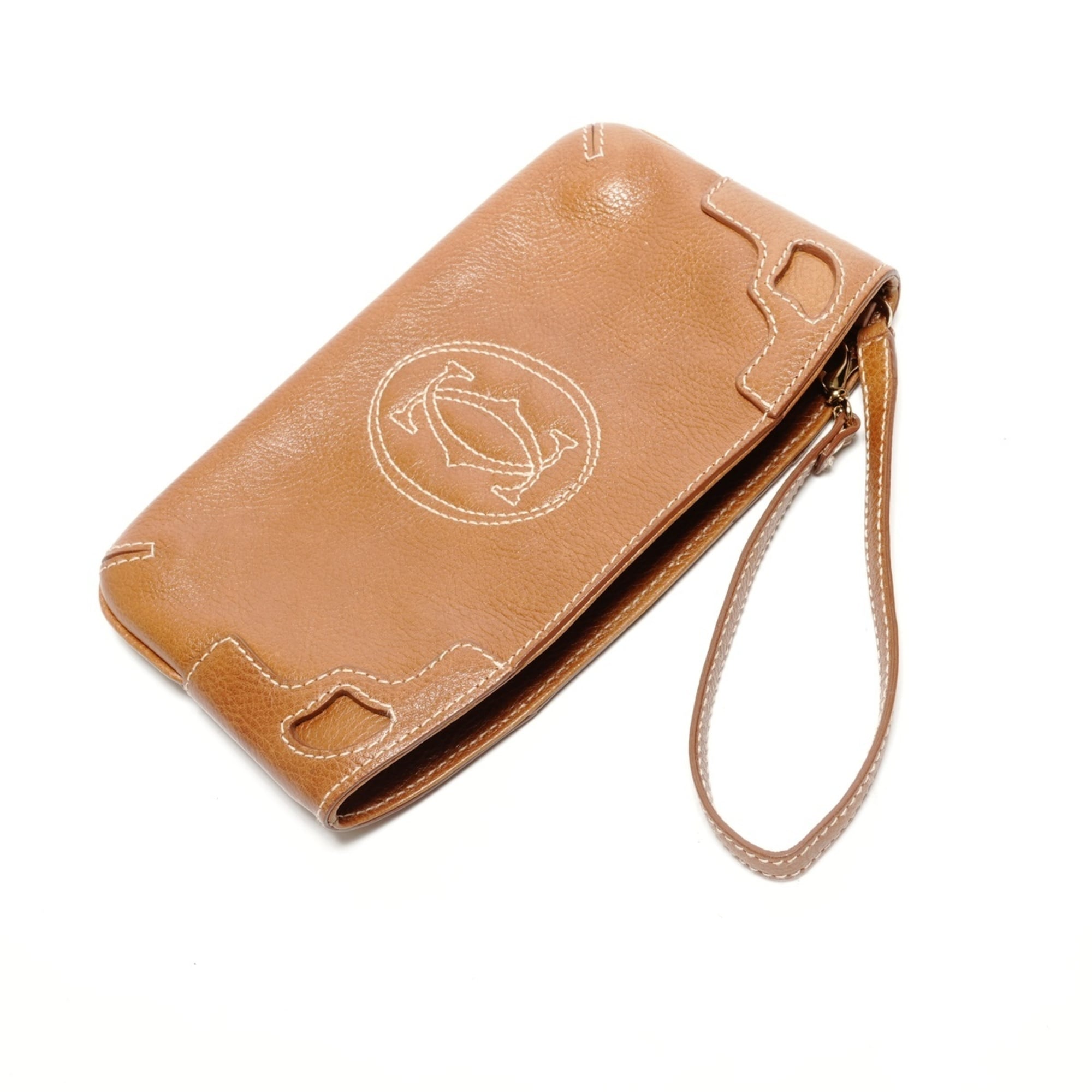 Cartier Brown Handbag Pouch (Pre-Owned)