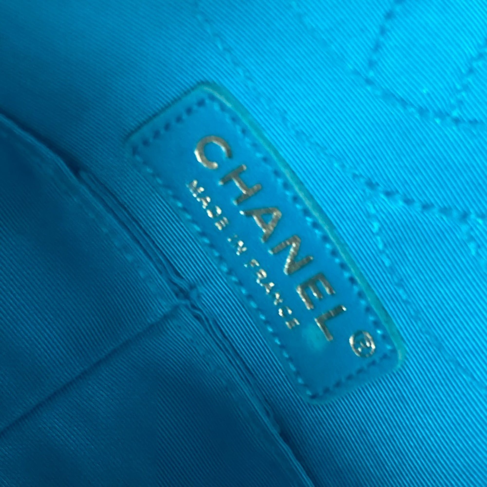 Chanel Blue Nylon Shoulder Bag (Pre-Owned)