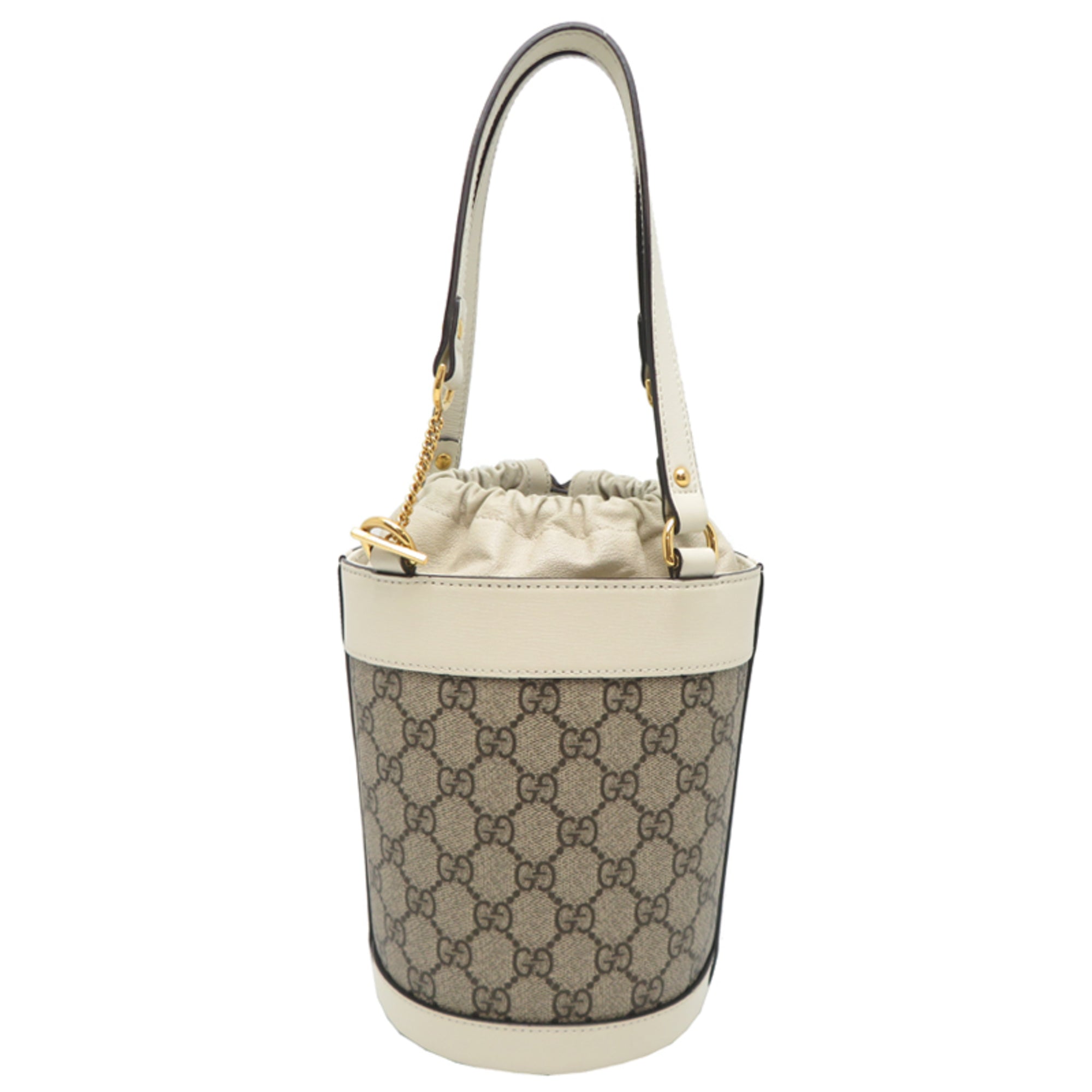 Gucci White Gg Supreme Handbag (Pre-Owned)