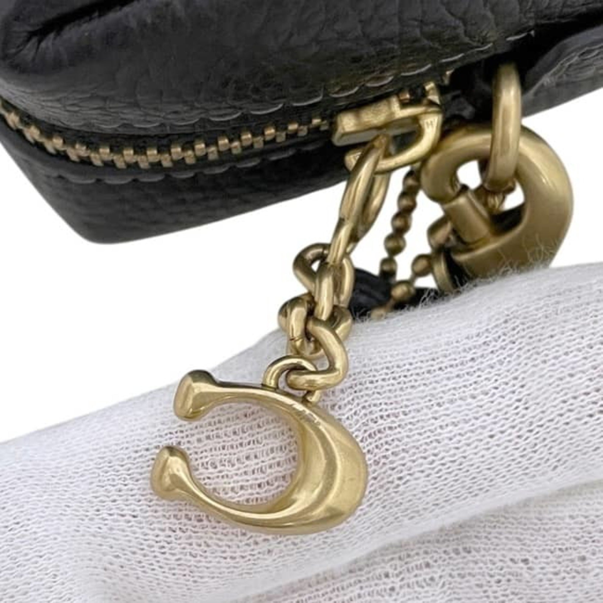 Coach Black Leather Pouch (Pre-Owned)