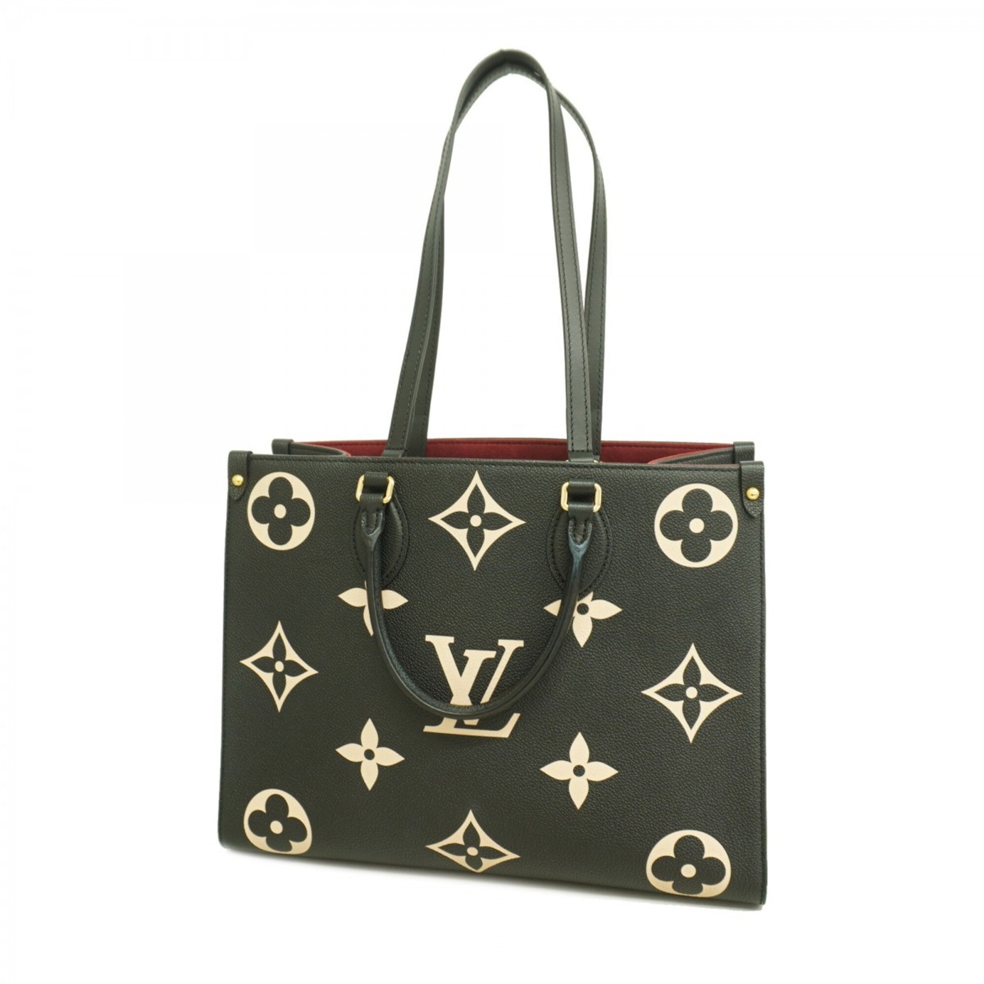 Louis Vuitton Beige Black Tote Bag (Pre-Owned)