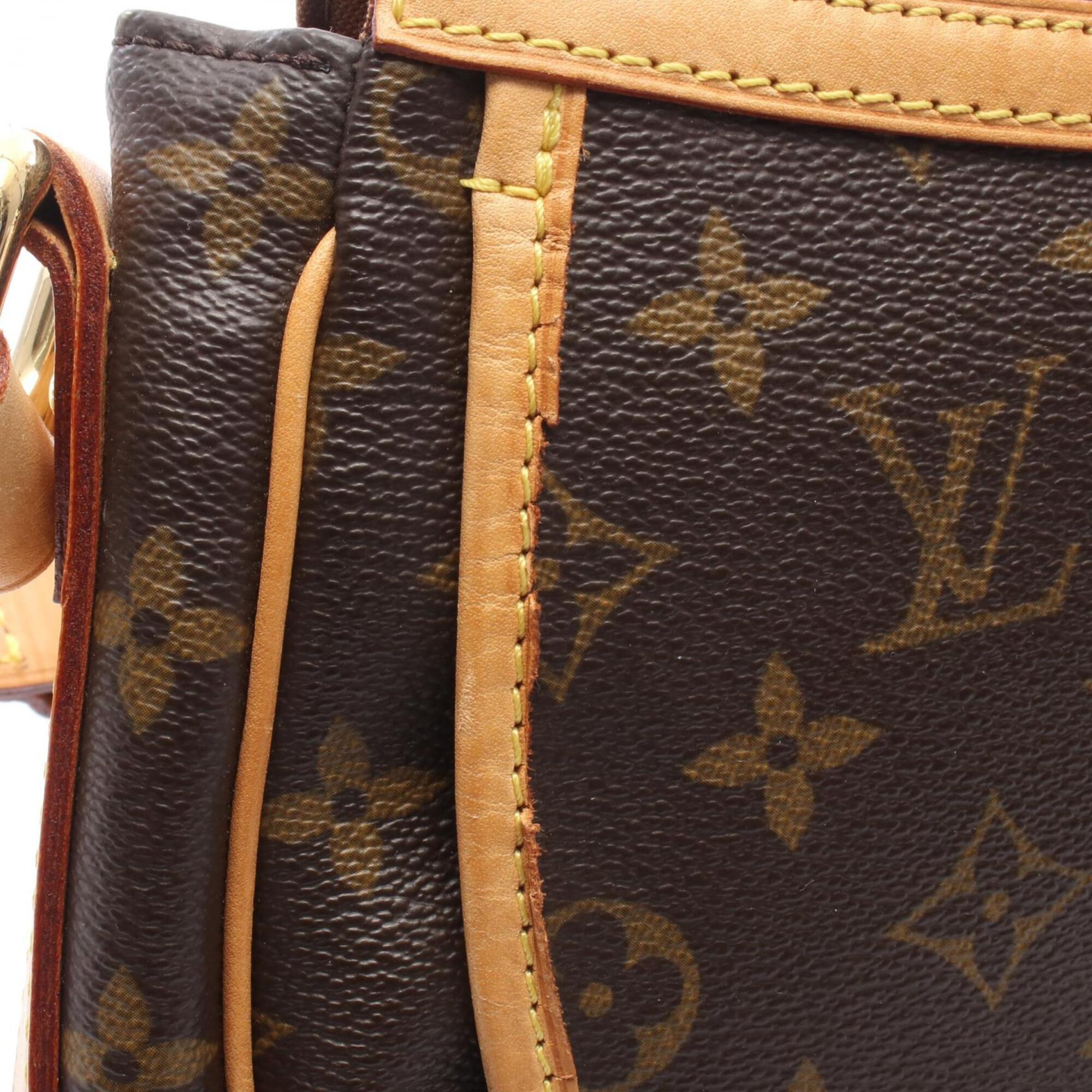 Louis Vuitton Brown Coated Canvas Pvc Monogram Leather Handbag Shoulder Bag (Pre-Owned)