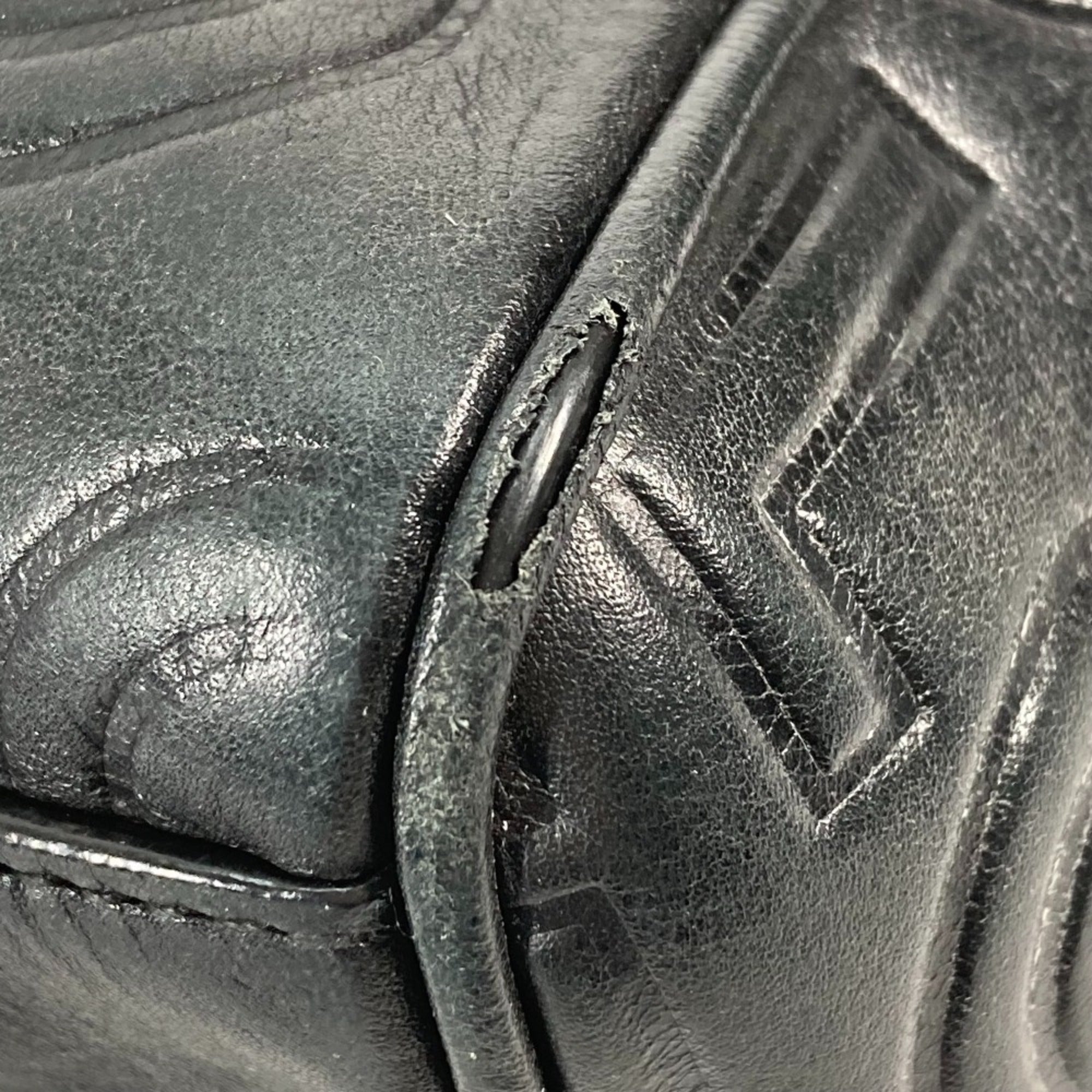 Louis Vuitton Black Galle Monogram Monogram Handbag Shoulder Bag (Pre-Owned)