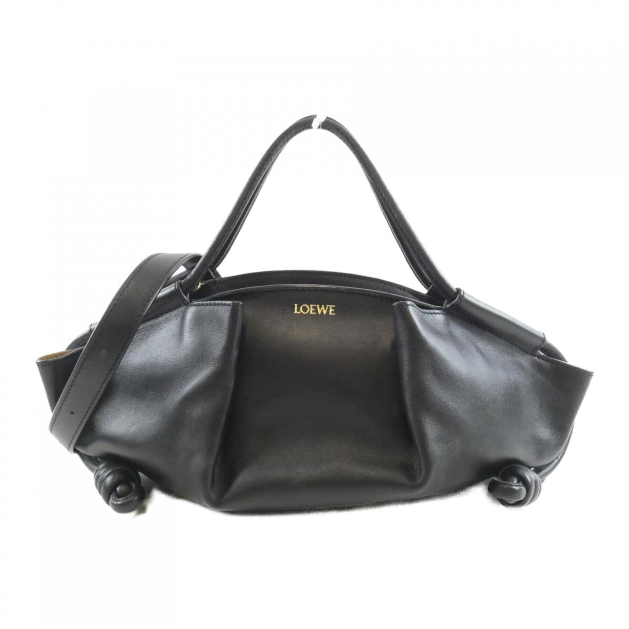 Loewe Black Leather Handbag (Pre-Owned)