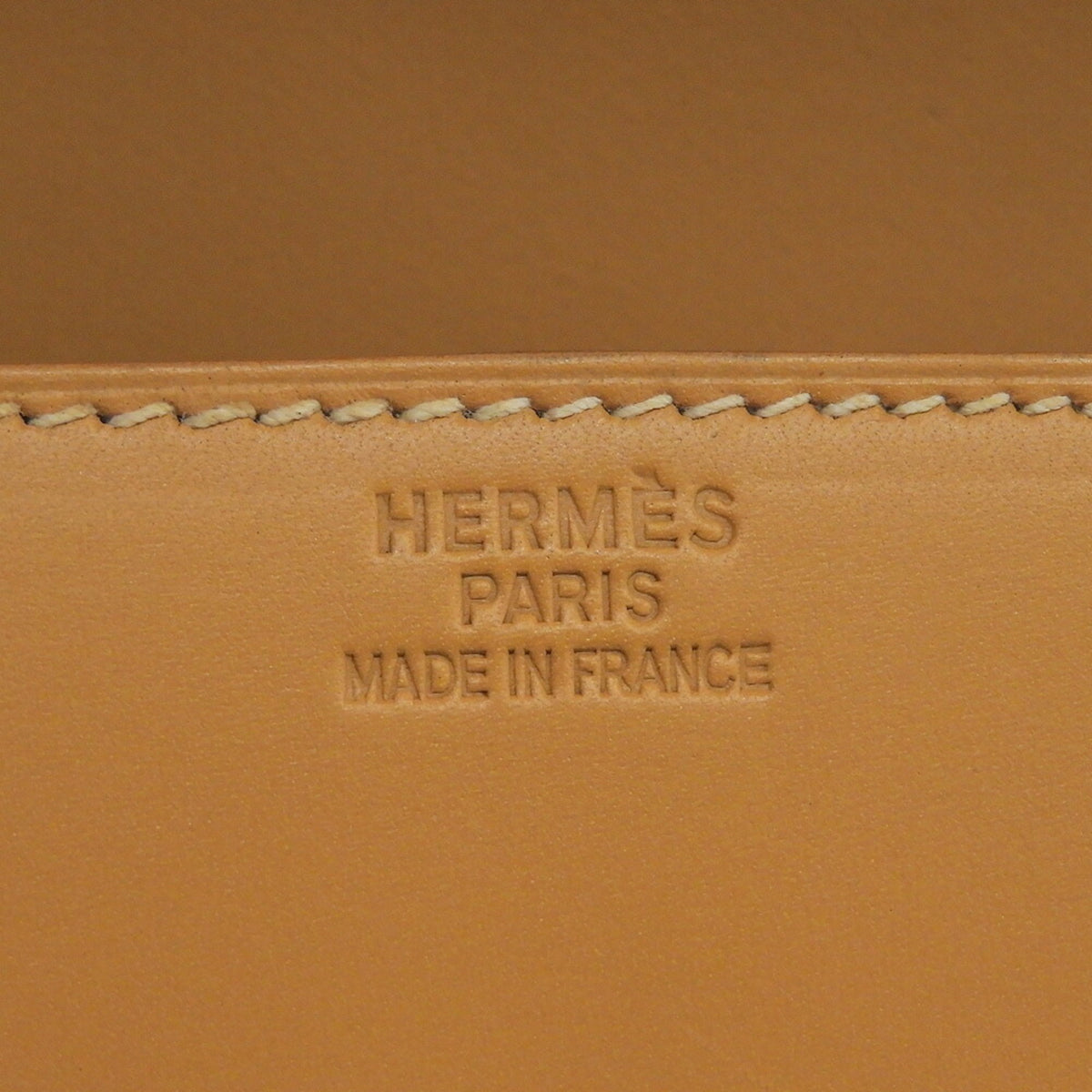 Hermes Brown Natural Chamonix Leather Handbag (Pre-Owned)