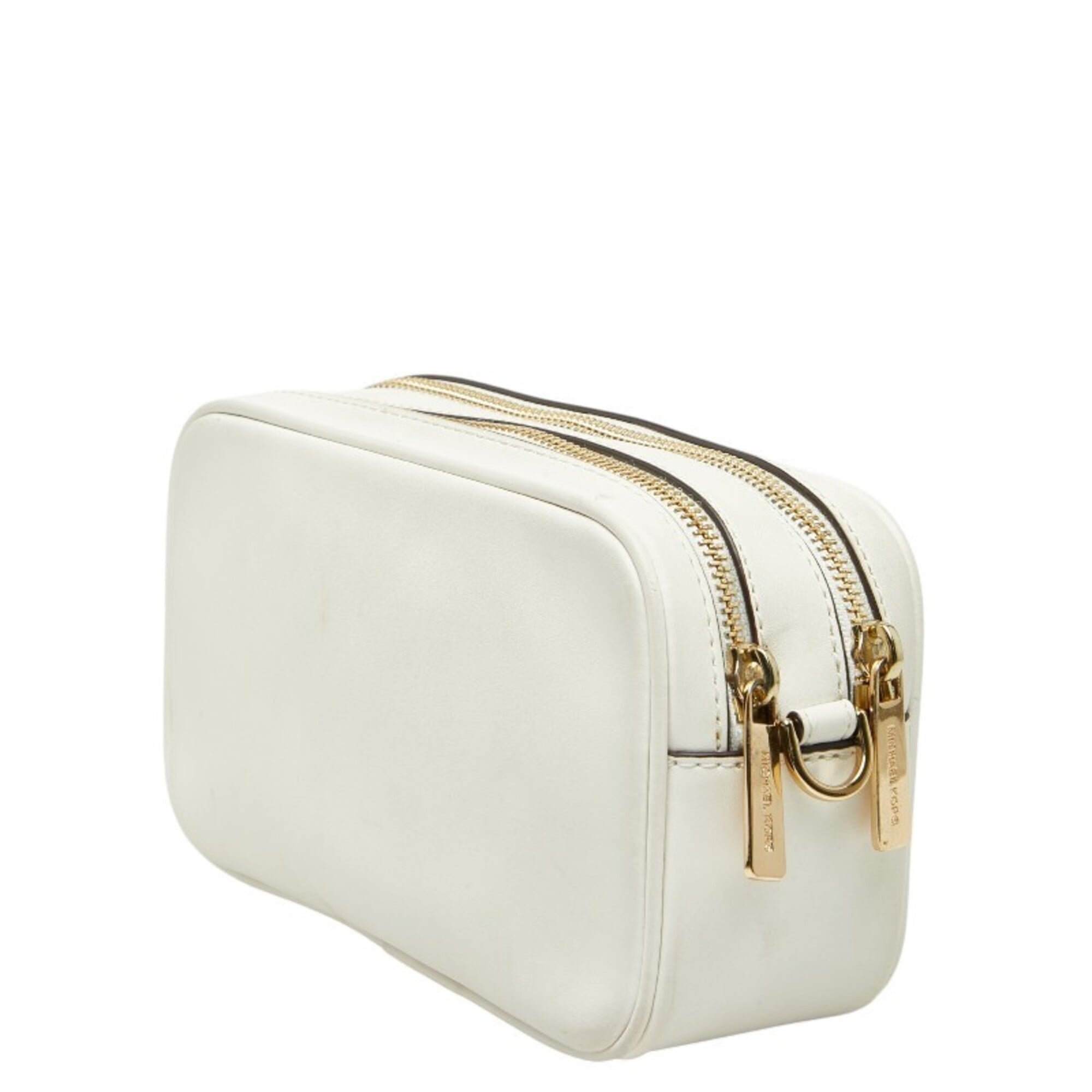 Michael Kors White Leather Shoulder Bag (Pre-Owned)