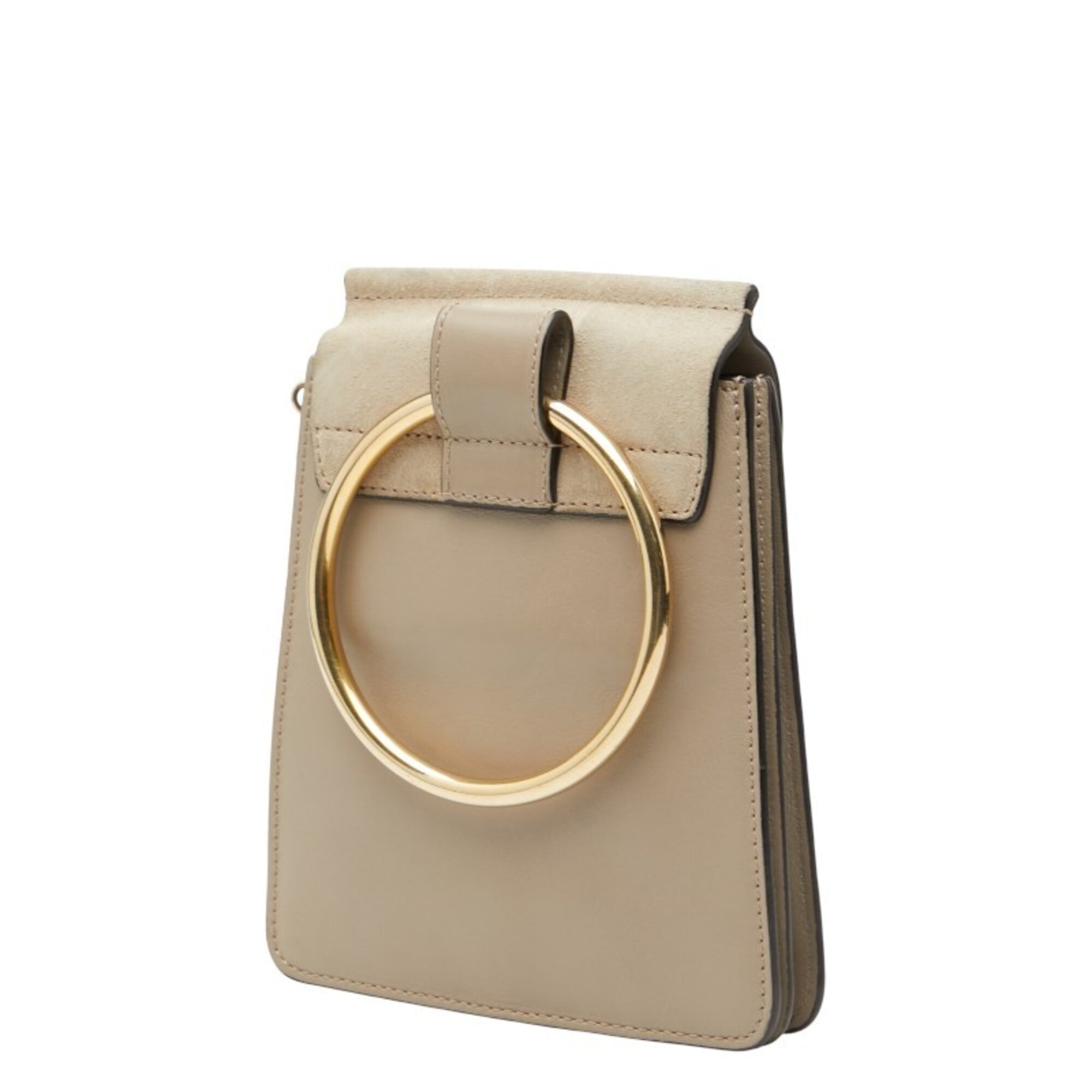 Chloé Beige Suede Leather Shoulder Bag (Pre-Owned)