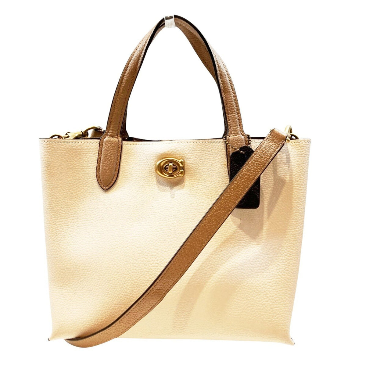 Coach White Leather Handbag (Pre-Owned)