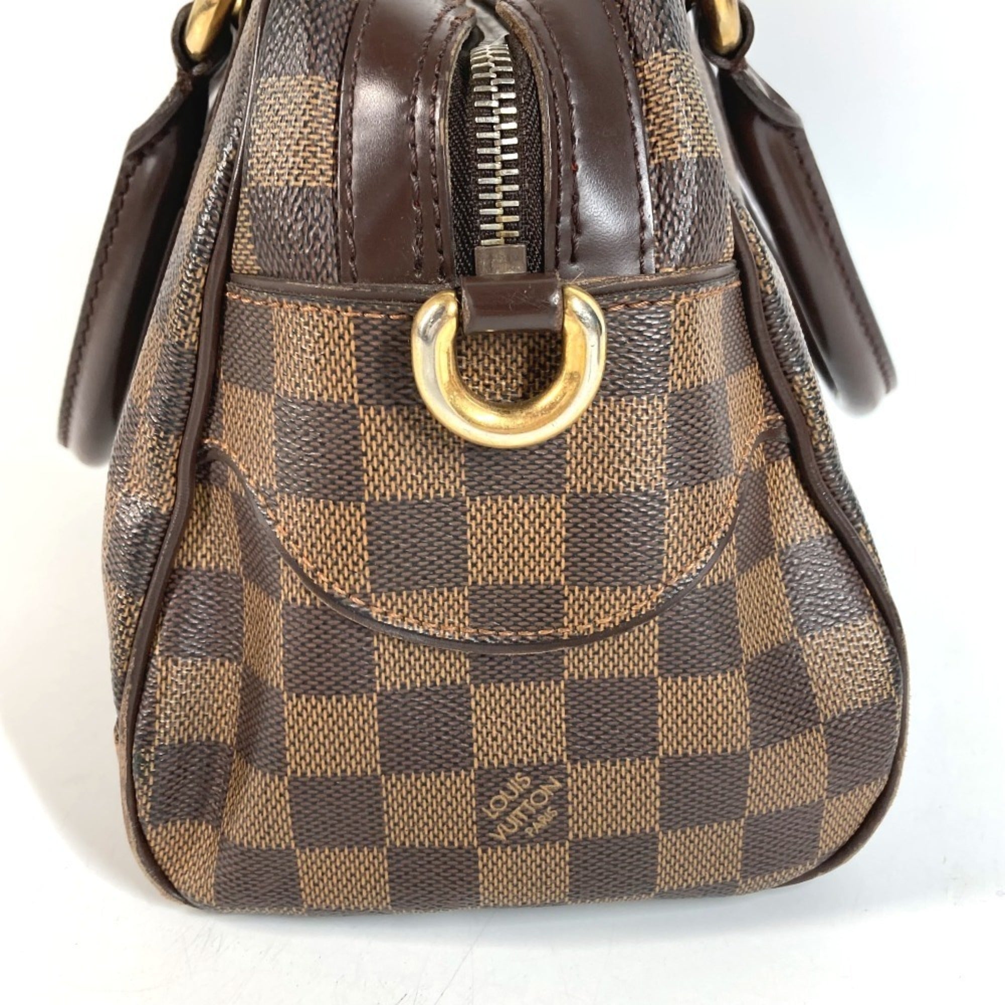 Louis Vuitton Damier Ebene Damier Canvas Boston Bag Handbag (Pre-Owned)
