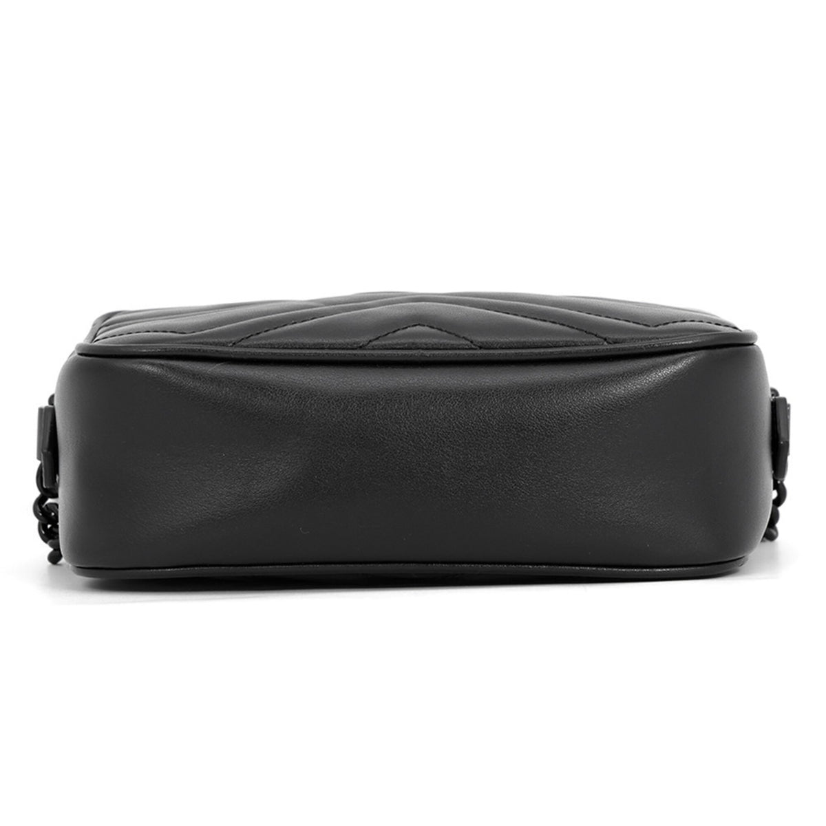 Gucci Gg Marmont Black Leather Shoulder Bag (Pre-Owned)
