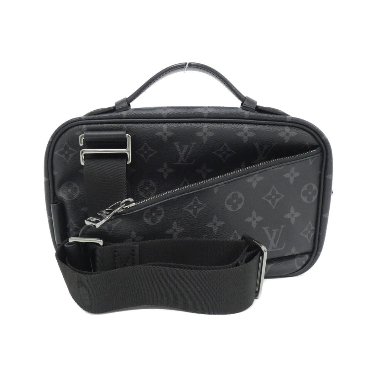Louis Vuitton Black Coated Canvas Shoulder Bag (Pre-Owned)