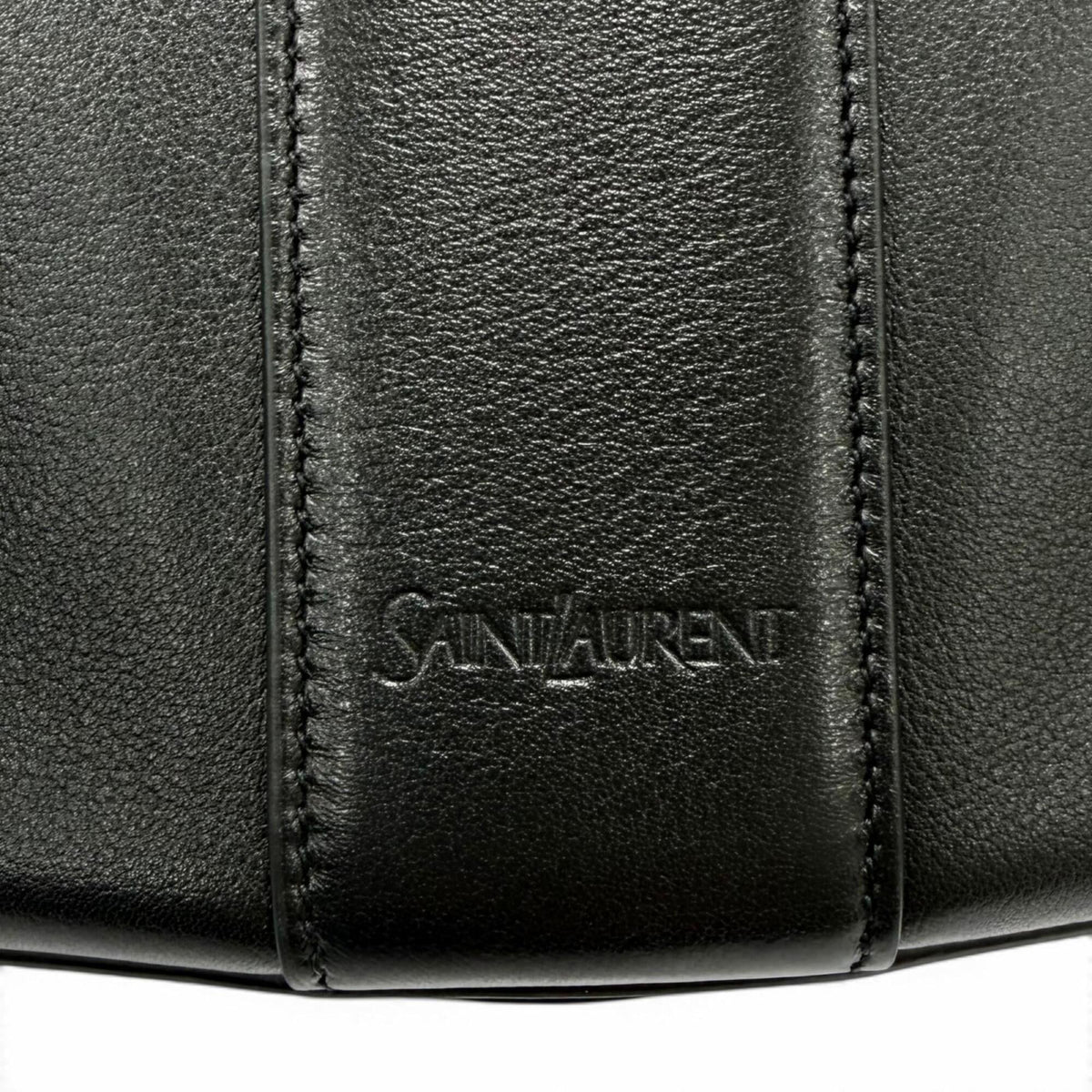 Saint Laurent Black Leather Handbag Shoulder Bag (Pre-Owned)
