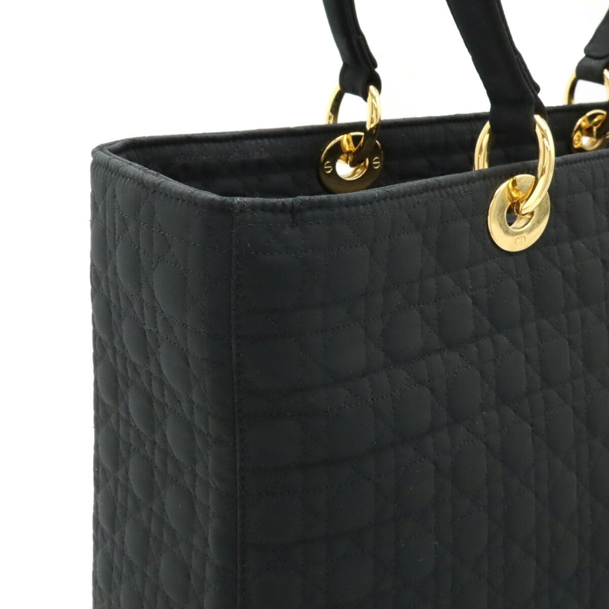 Christian Dior Lady Dior Black Nylon Tote Bag (Pre-Owned)