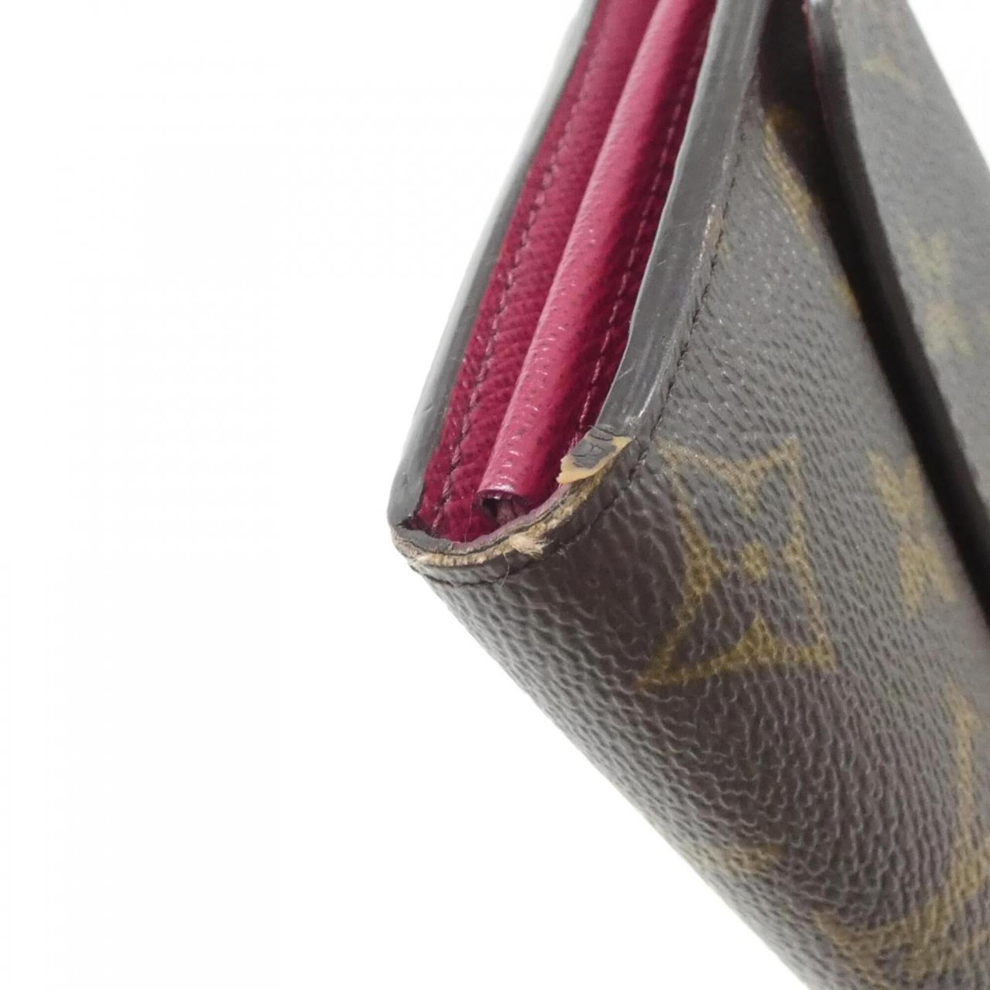 Louis Vuitton Brown Coated Canvas Long Wallet (Bi-Fold) (Pre-Owned)