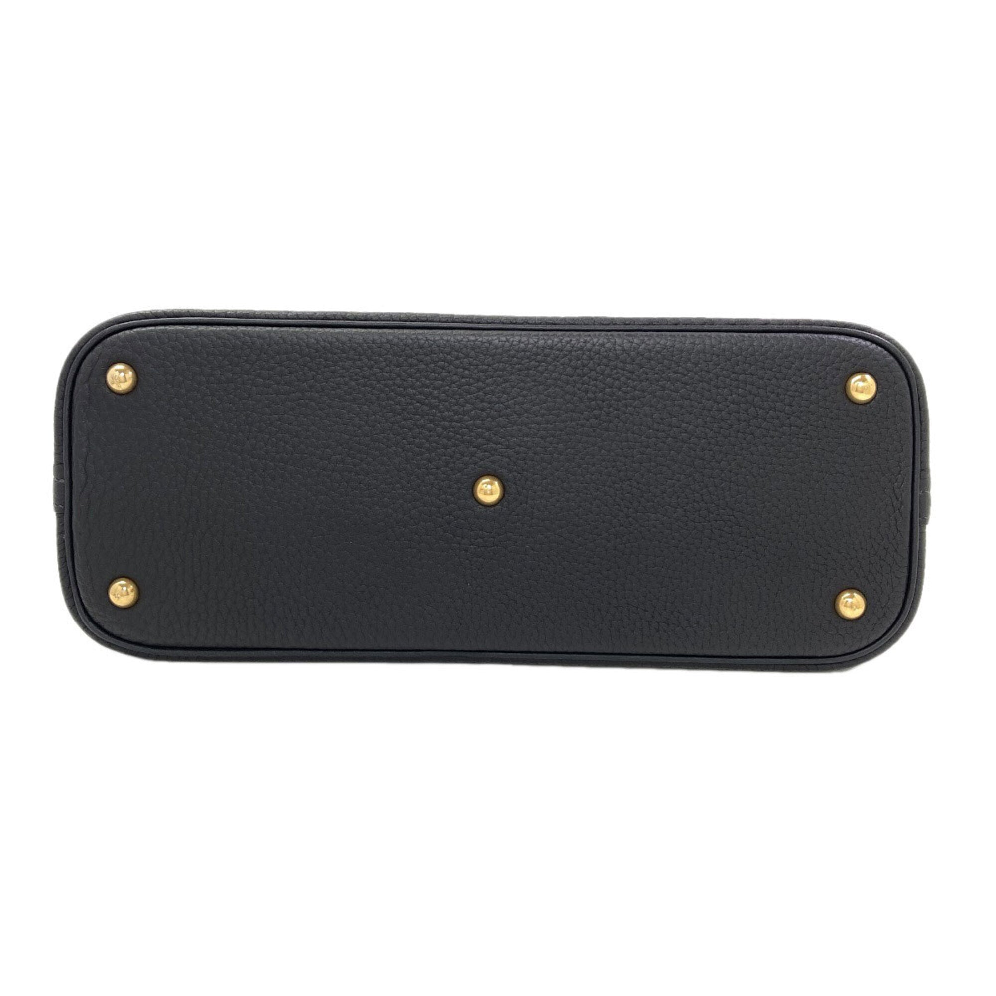Hermes Bolide Dark Navy Fjord Leather Handbag (Pre-Owned)