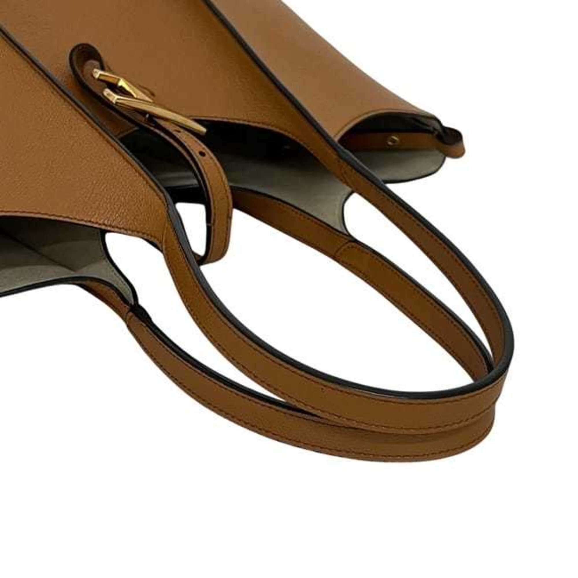 Tod's Brown Leather Tote Bag (Pre-Owned)