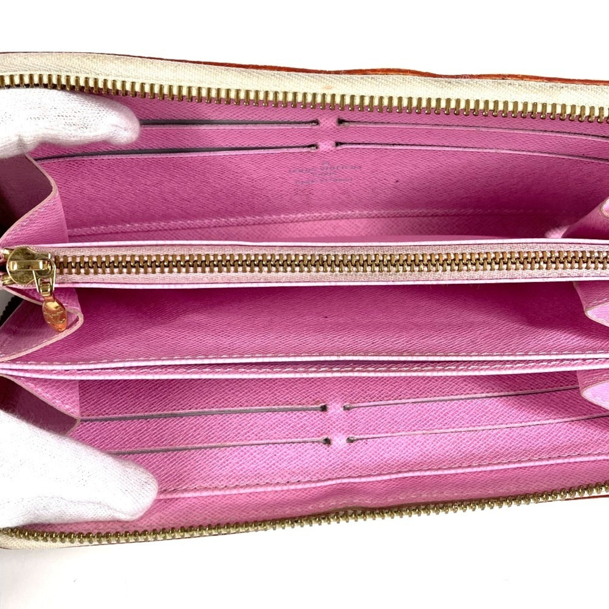 Louis Vuitton Pink White Monogram Multicolore Long Wallet (Bi-Fold) (Pre-Owned)