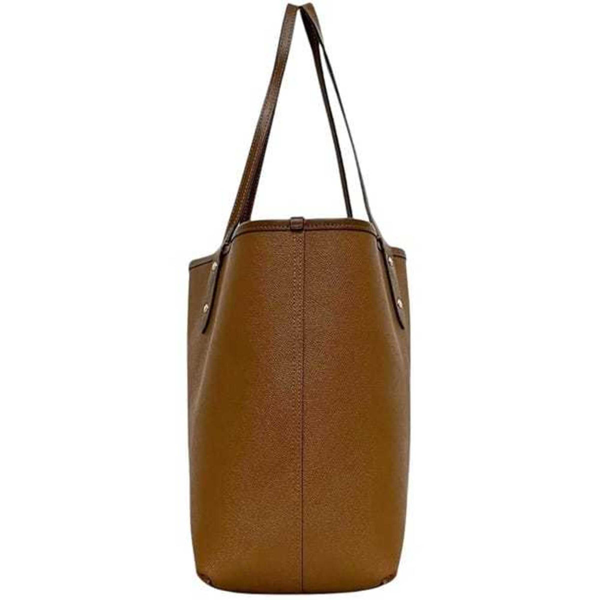 Coach Beige Brown Pvc Pouch Tote Bag (Pre-Owned)