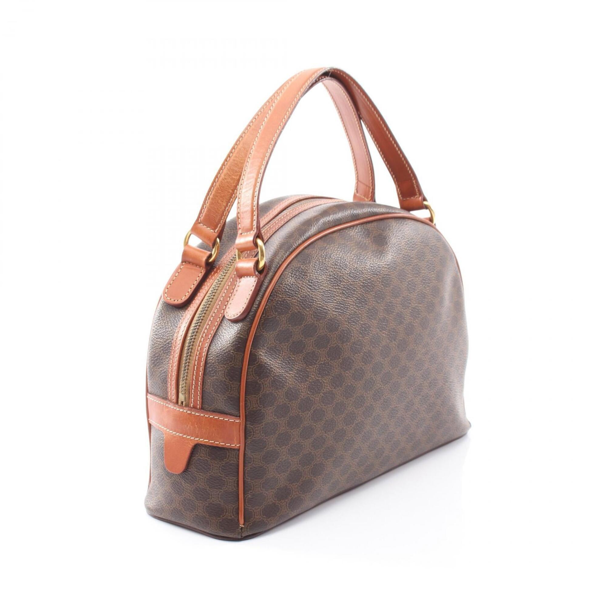 Celine Brown Coated Canvas Pvc Leather Handbag (Pre-Owned)