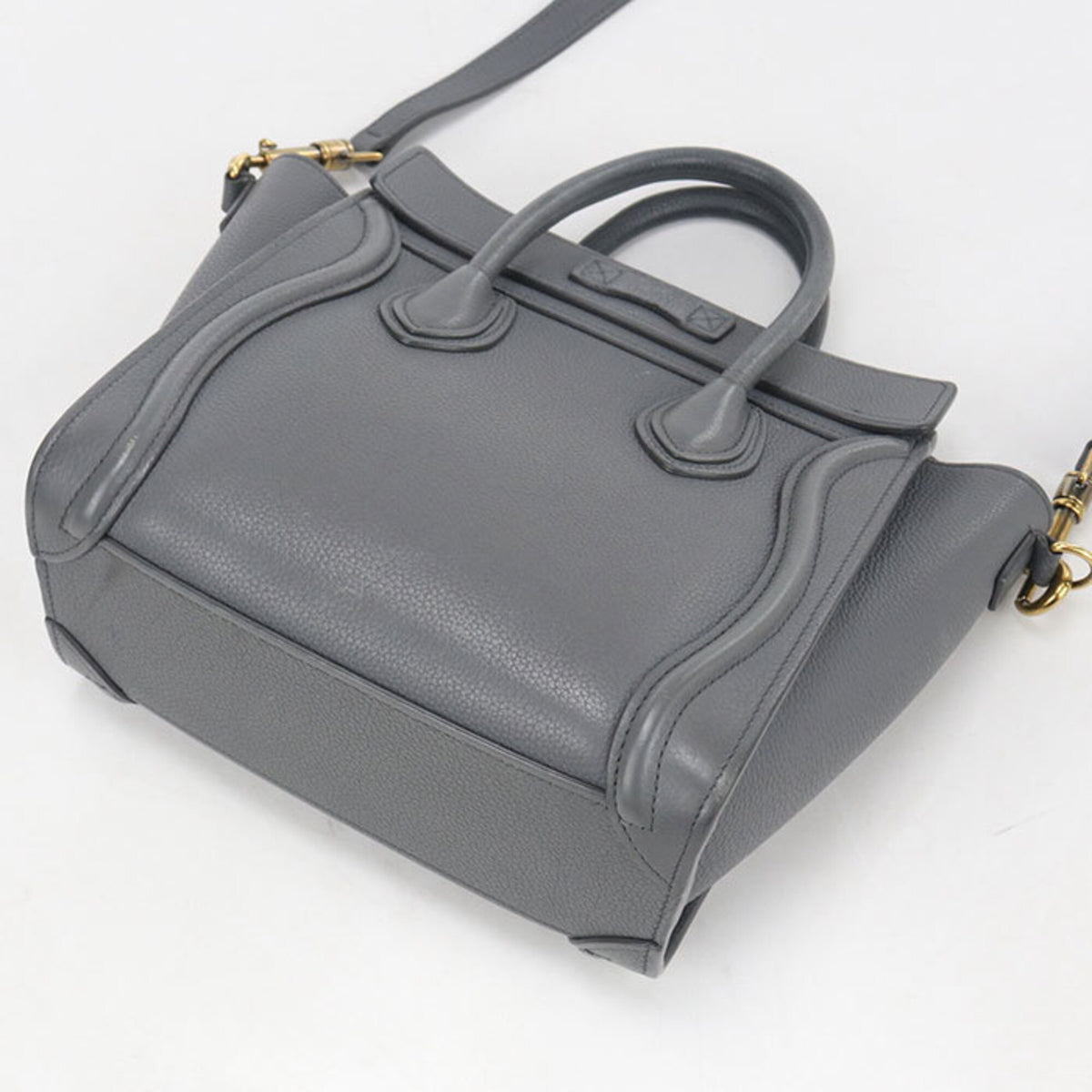 Celine Gray Leather Handbag (Pre-Owned)