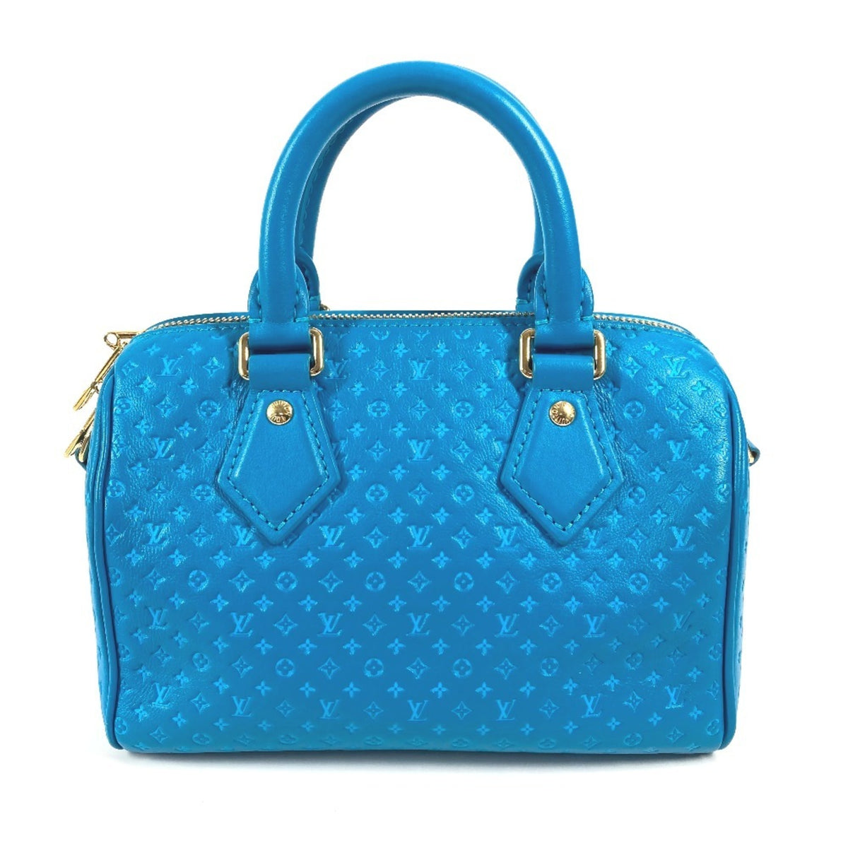 Louis Vuitton Blue Leather Handbag Shoulder Bag (Pre-Owned)