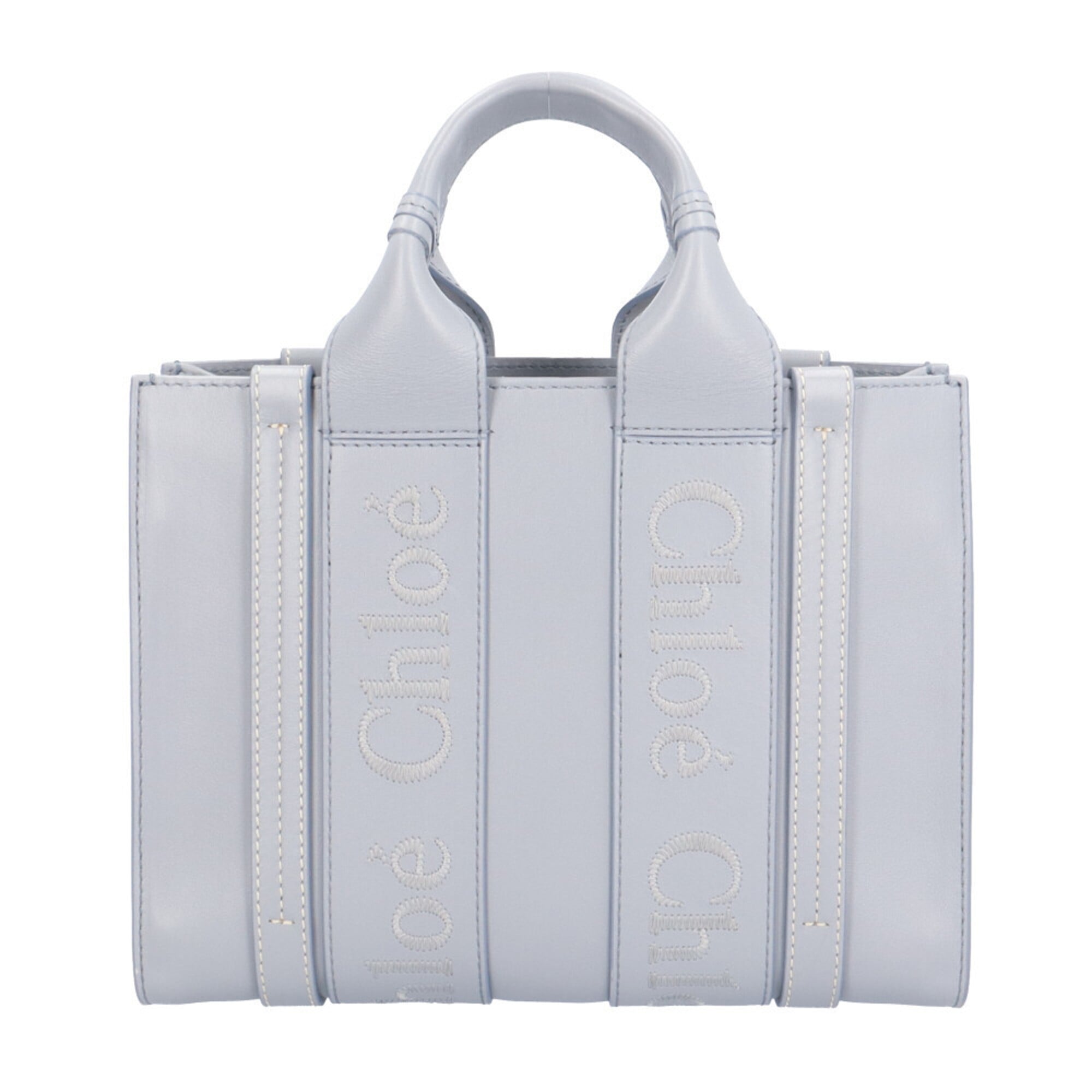 Chloé Blue Leather Shoulder Bag (Pre-Owned)
