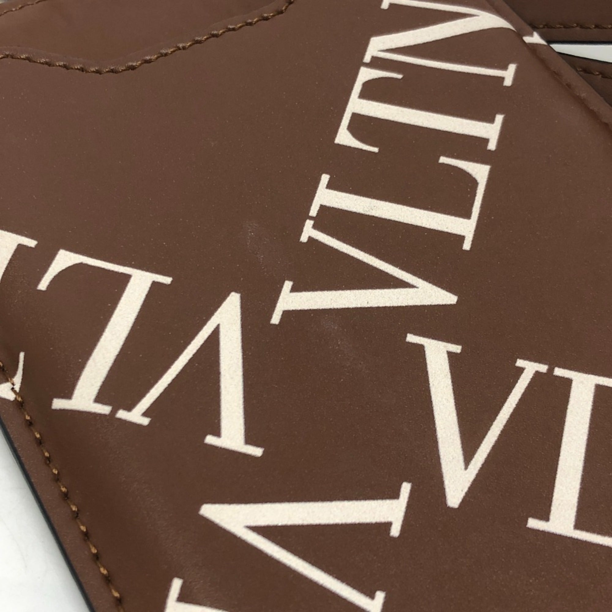 Valentino Brown Leather Shoulder Bag (Pre-Owned)