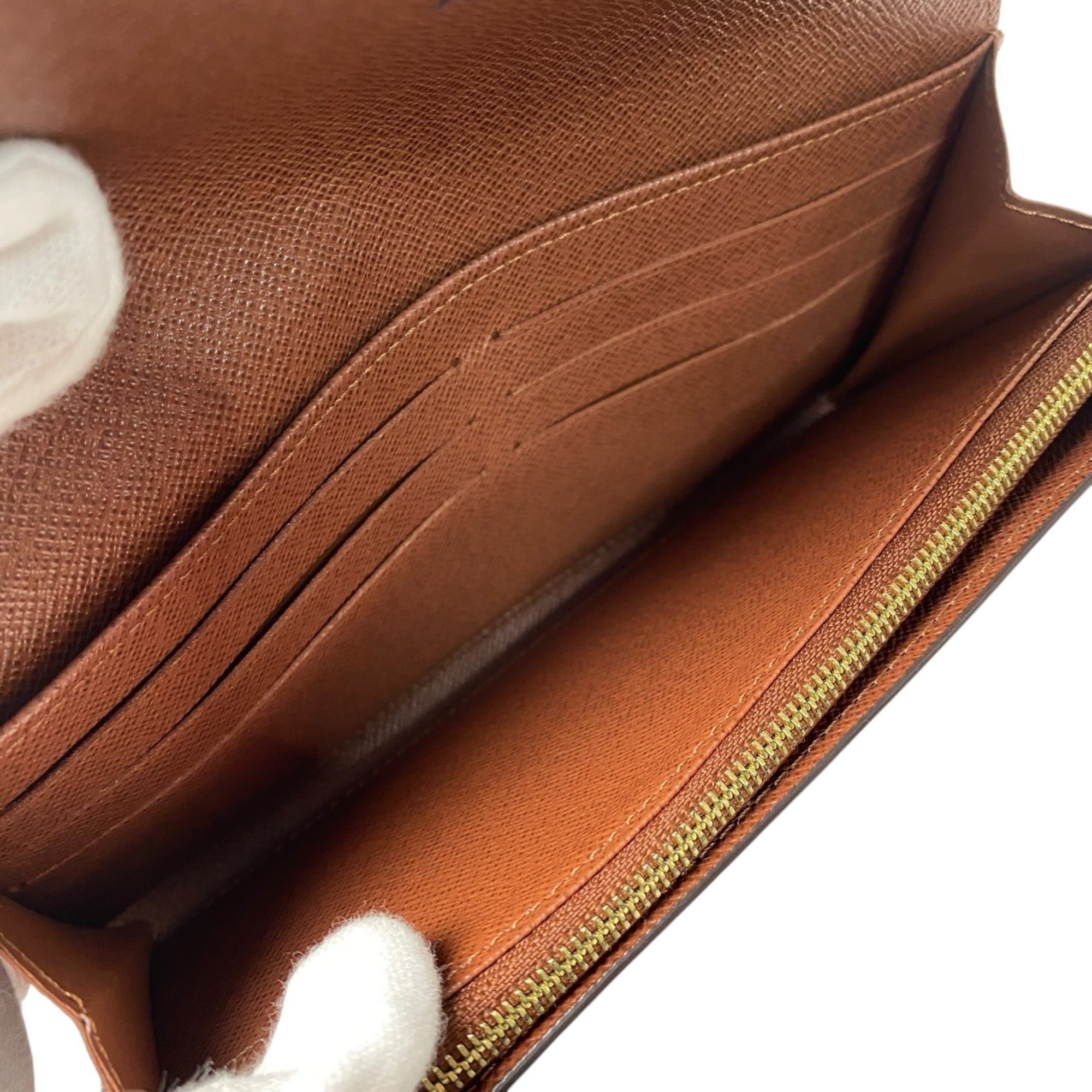 Louis Vuitton Monogram Brown Pvc Long Wallet (Bi-Fold) (Pre-Owned)