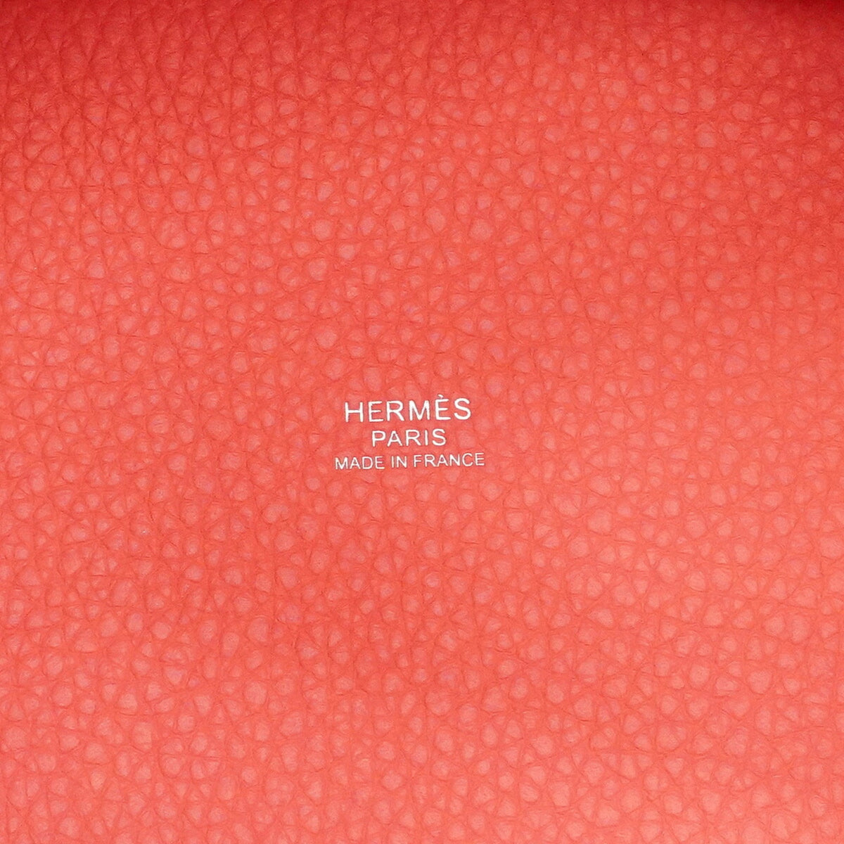 Hermes Rose Azalee Taurillon Clemence Leather Handbag (Pre-Owned)