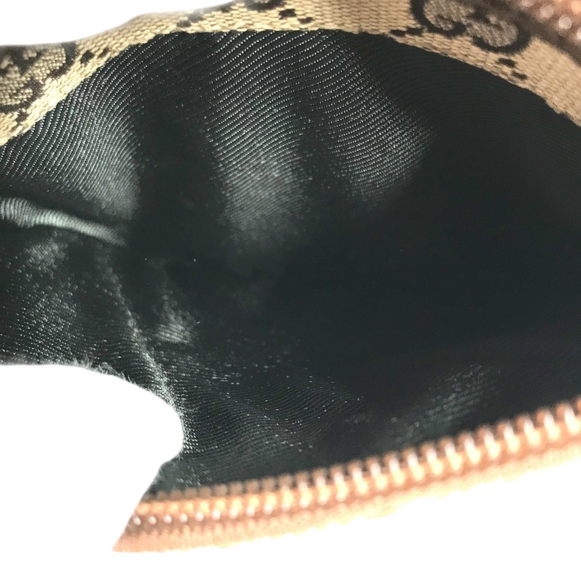Gucci Beige Gg Canvas Leather Shoulder Bag (Pre-Owned)