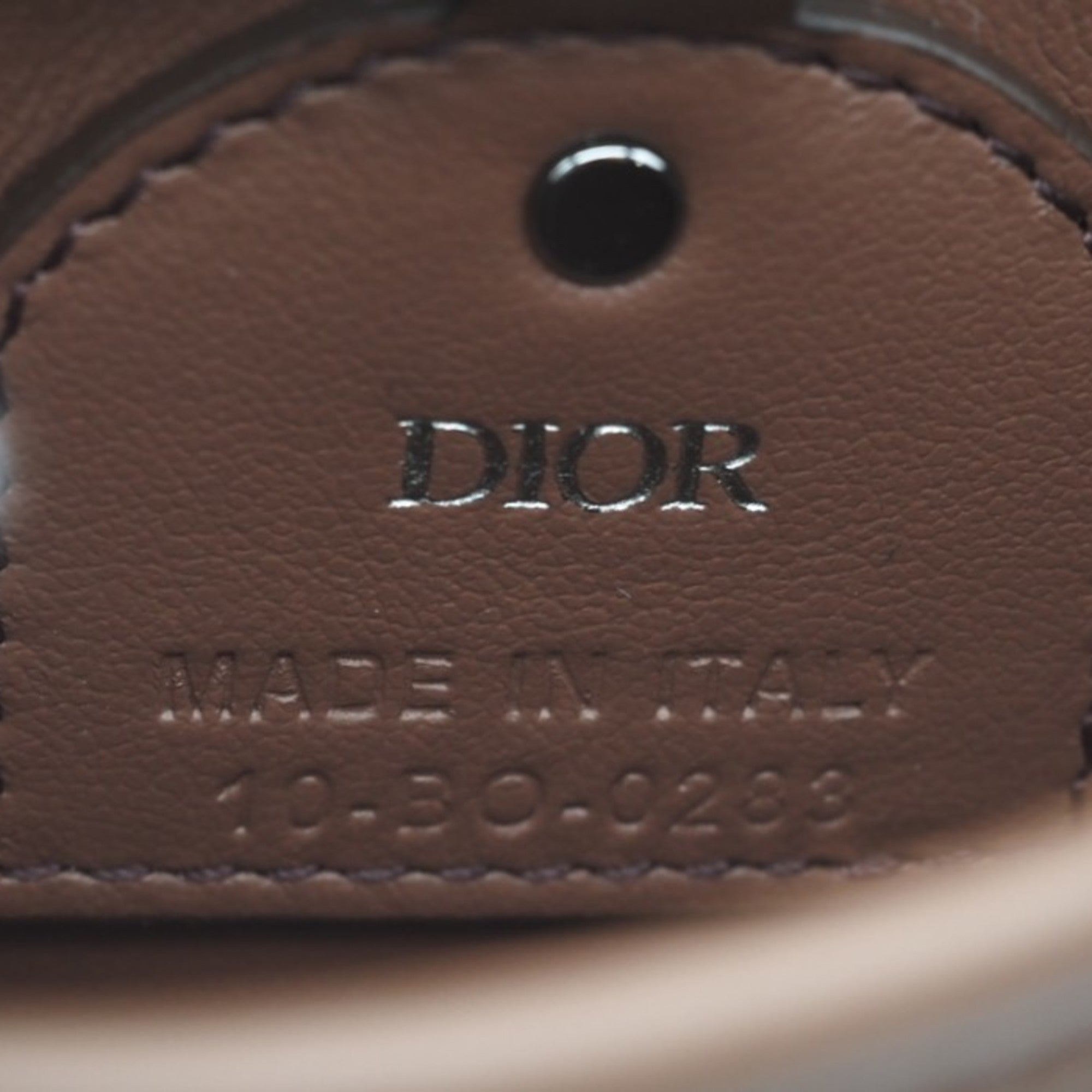 Christian Dior Brown Leather Coin Purse/Coin Case (Pre-Owned)