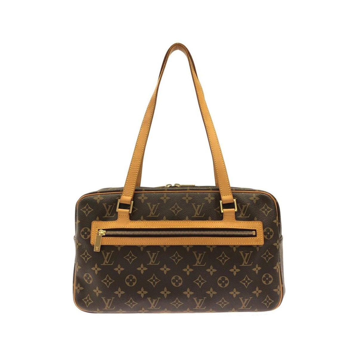 Louis Vuitton Monogram Marron Coated Canvas Shoulder Bag (Pre-Owned)