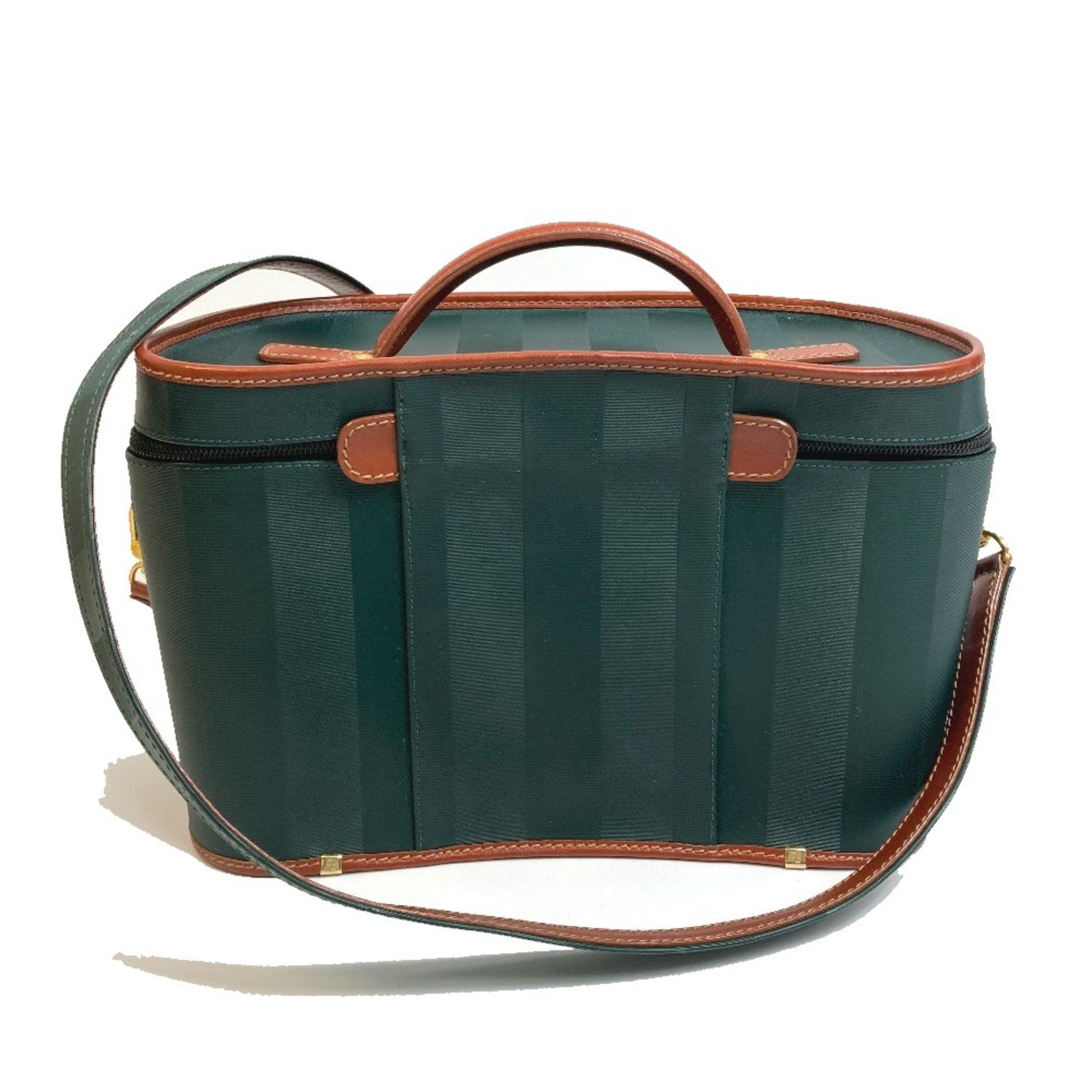 Fendi Green Leather Handbag (Pre-Owned)