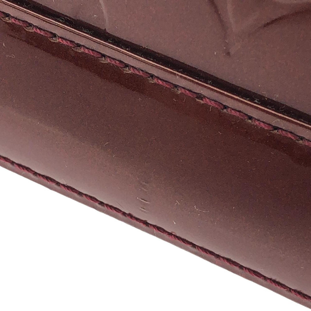 Louis Vuitton Rouge Fauviste Leather Handbag (Pre-Owned)
