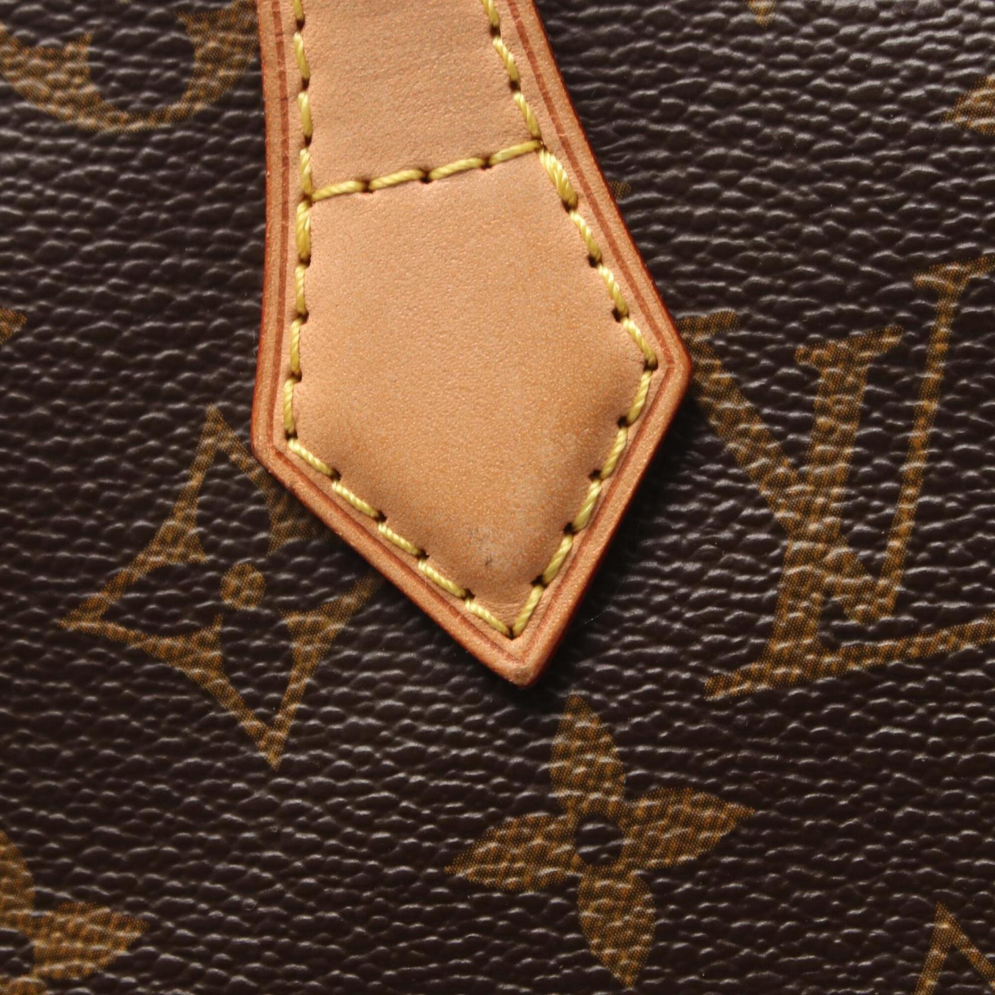 Louis Vuitton Brown Monogram Coated Canvas Leather Handbag (Pre-Owned)