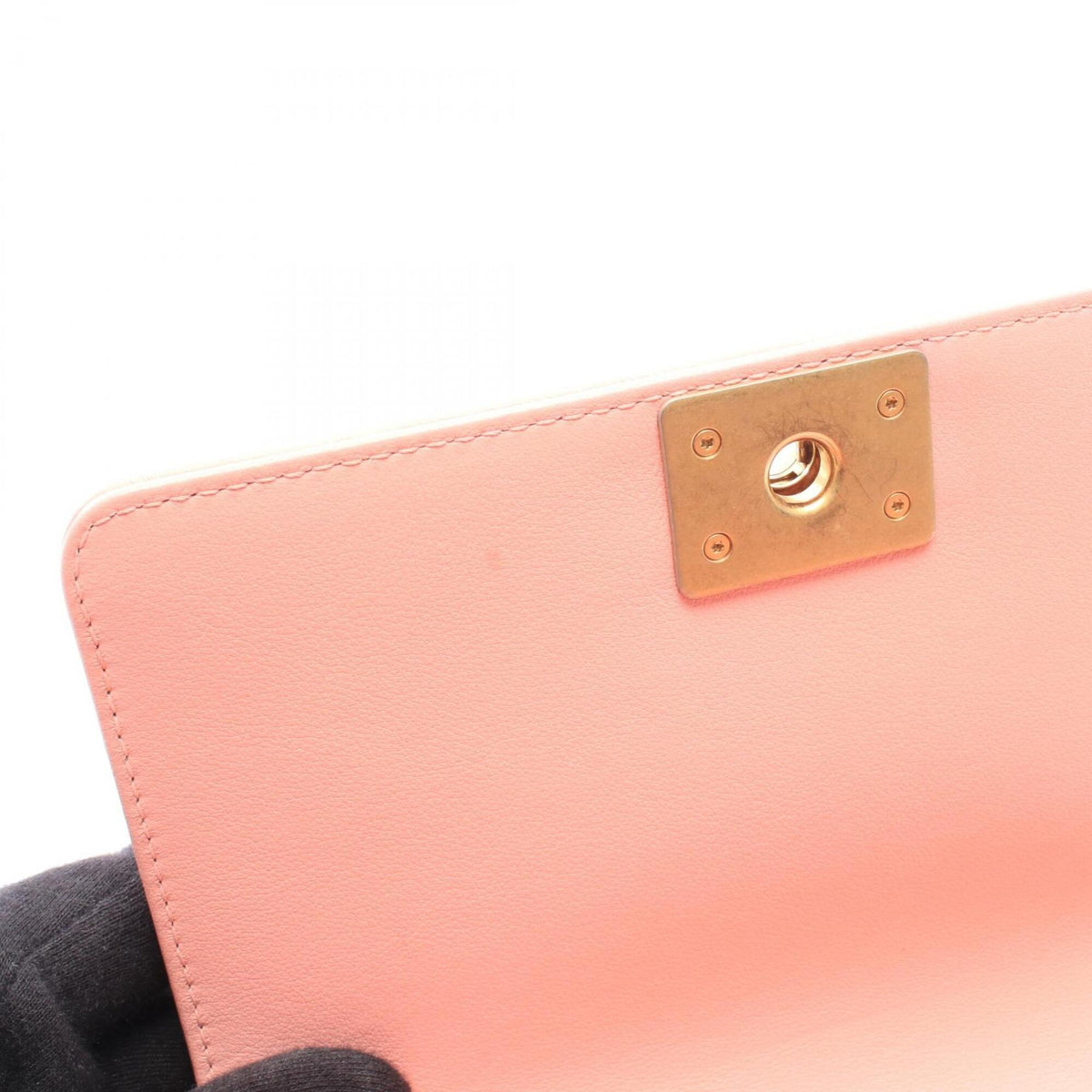 Chanel Pink Leather Fanny Pack Handbag Shoulder Bag (Pre-Owned)