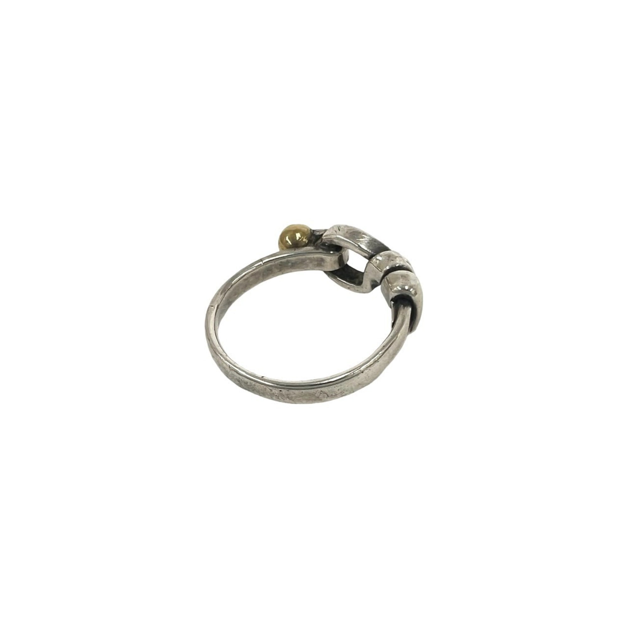 Tiffany Gold Silver Yellow Gold (18K) Silver 925 Band Ring (Pre-Owned)