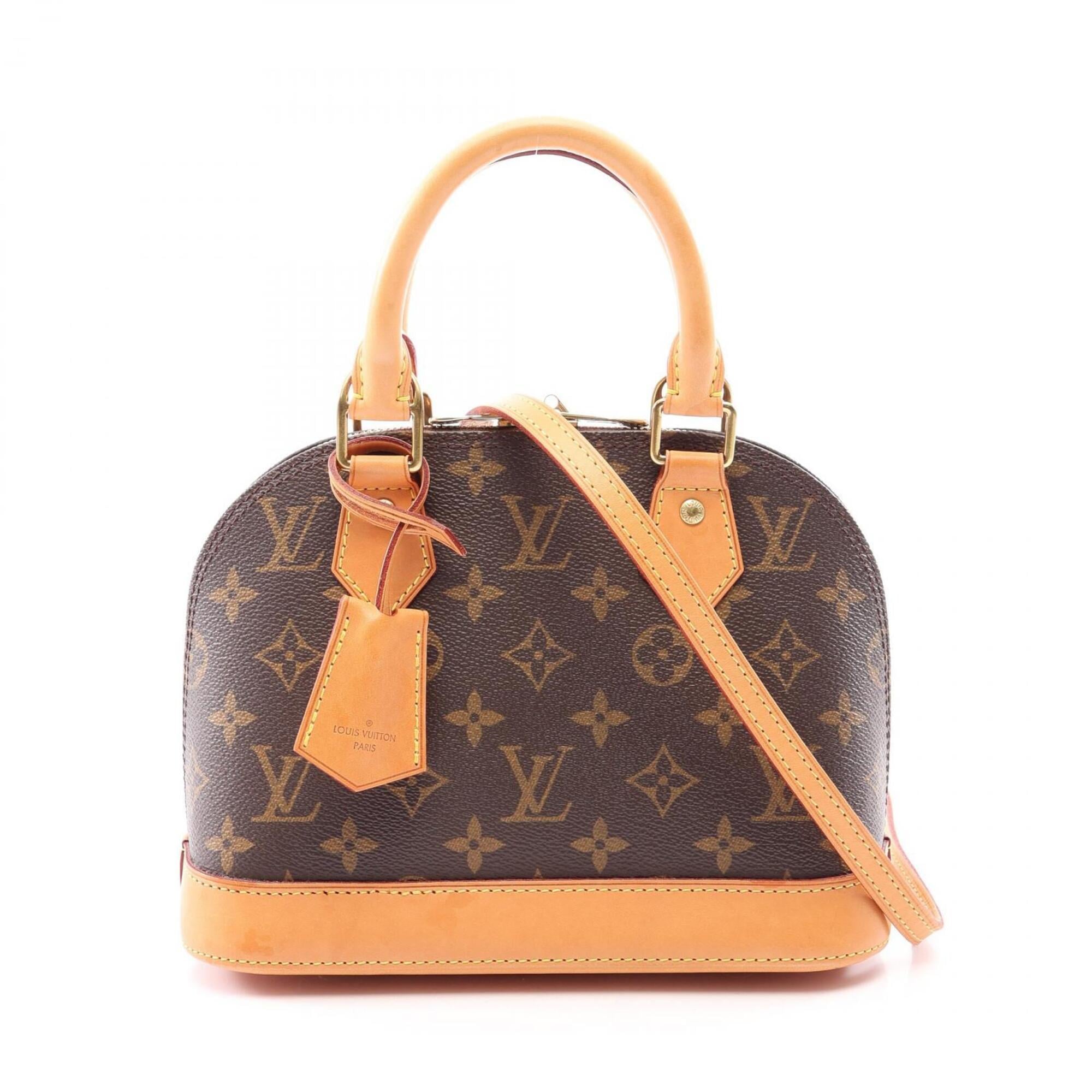 Louis Vuitton Brown Coated Canvas Leather Handbag (Pre-Owned)
