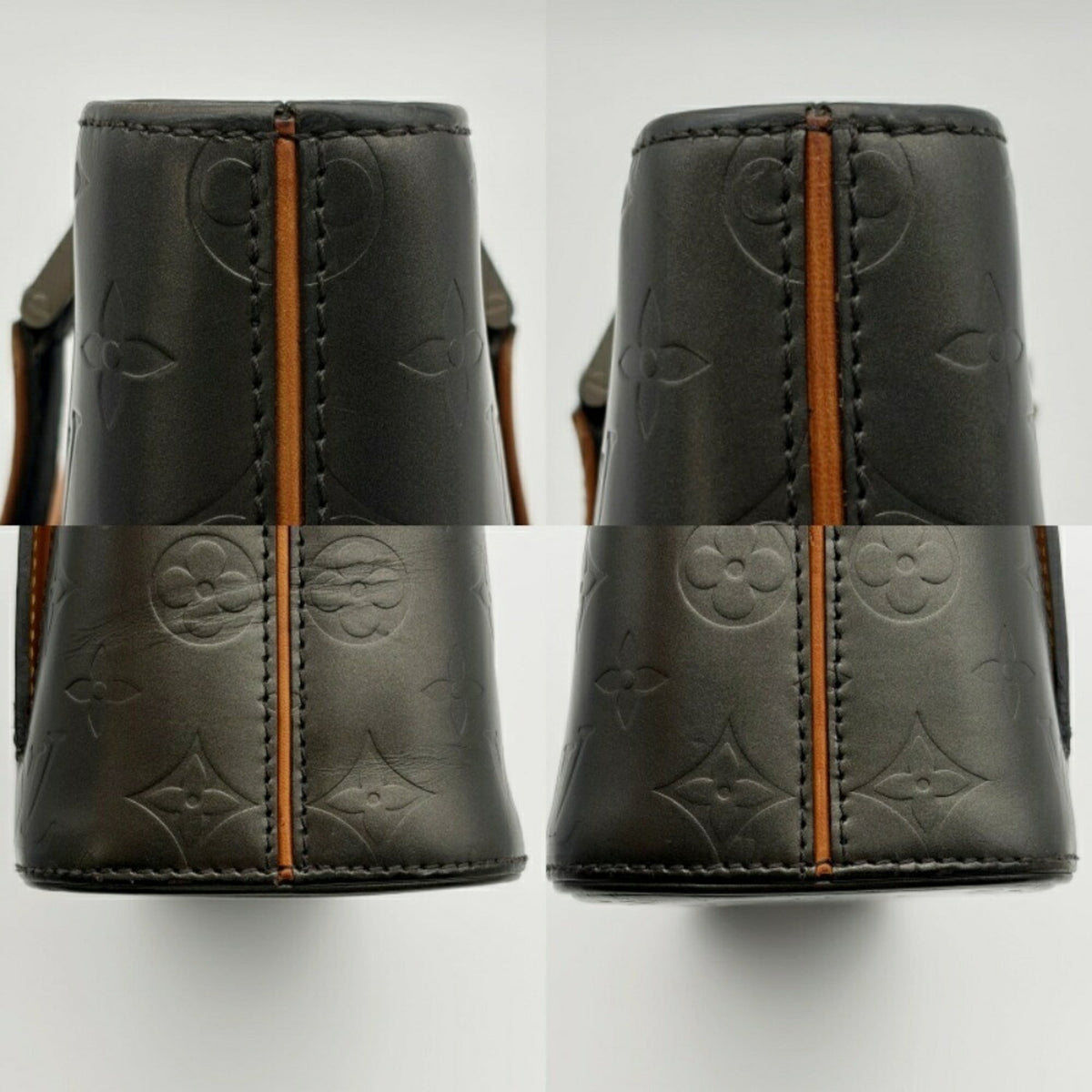 Louis Vuitton Noir Monogram Leather Tote Bag (Pre-Owned)